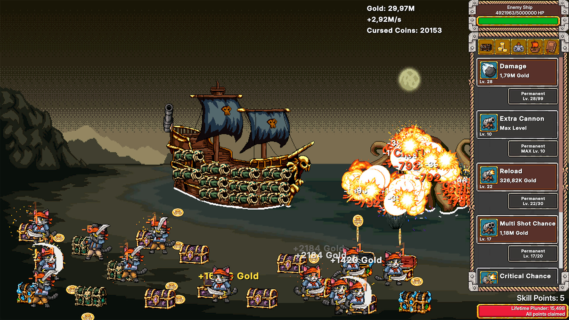 Idle Purrates Clicker screenshot 4