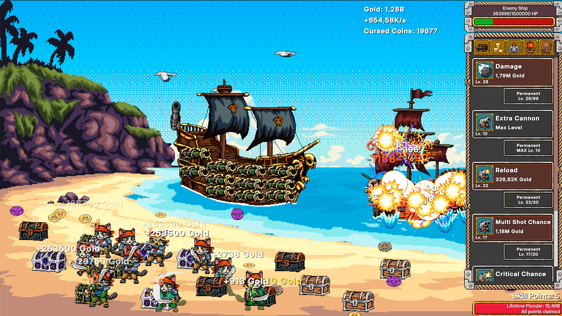 Idle Purrates Clicker screenshot 5