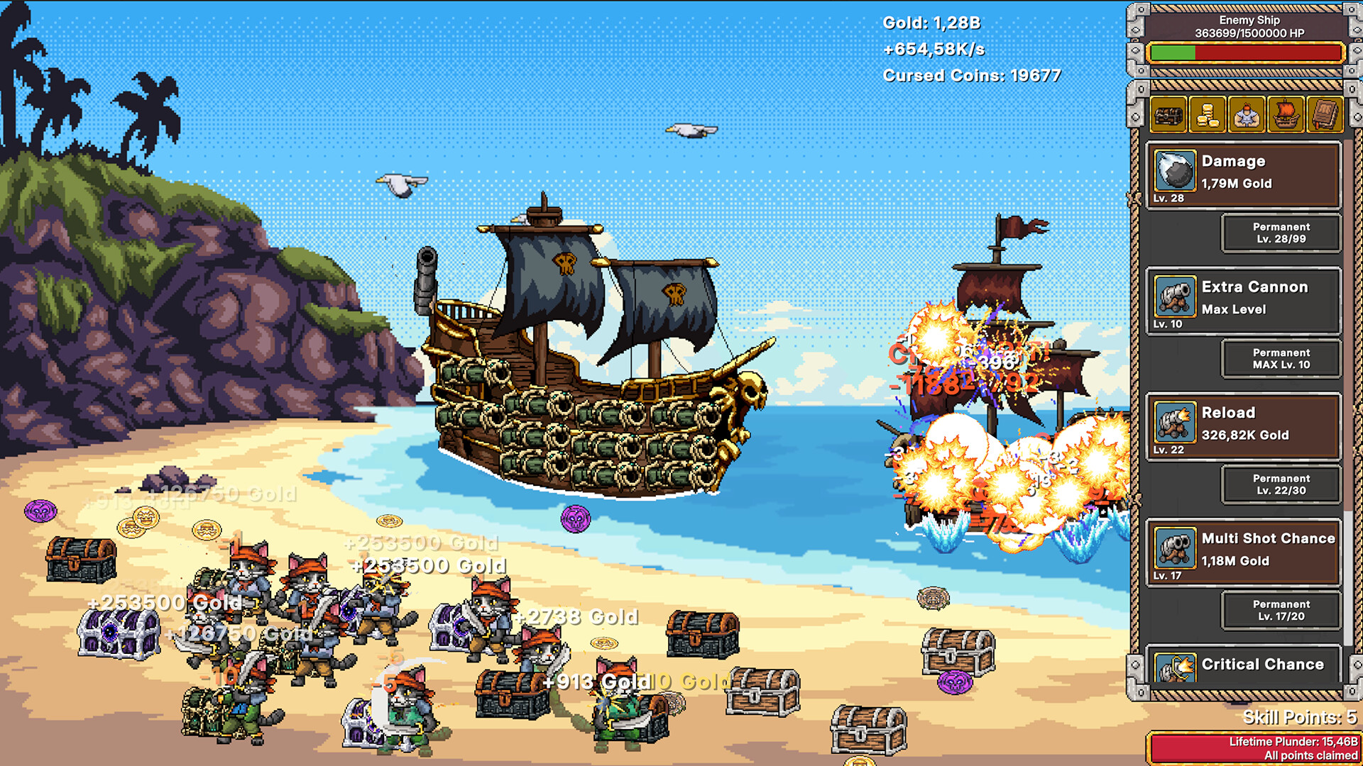Idle Purrates Clicker screenshot 5