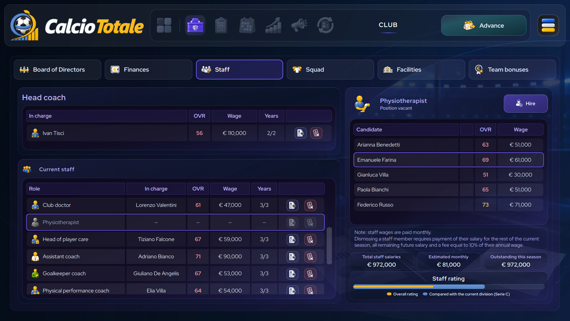 Calcio Totale screenshot 4
