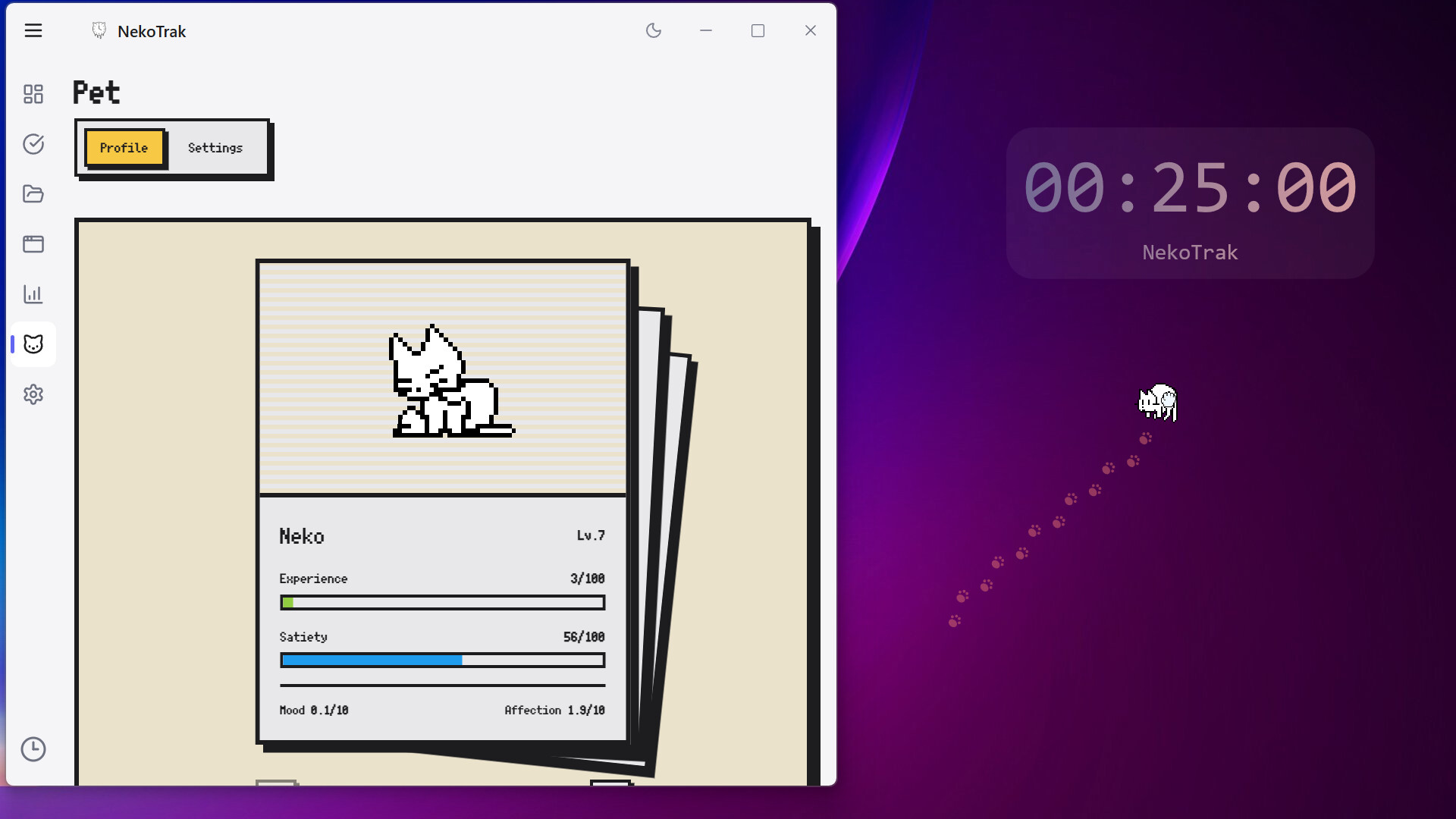 NekoTrak screenshot 2