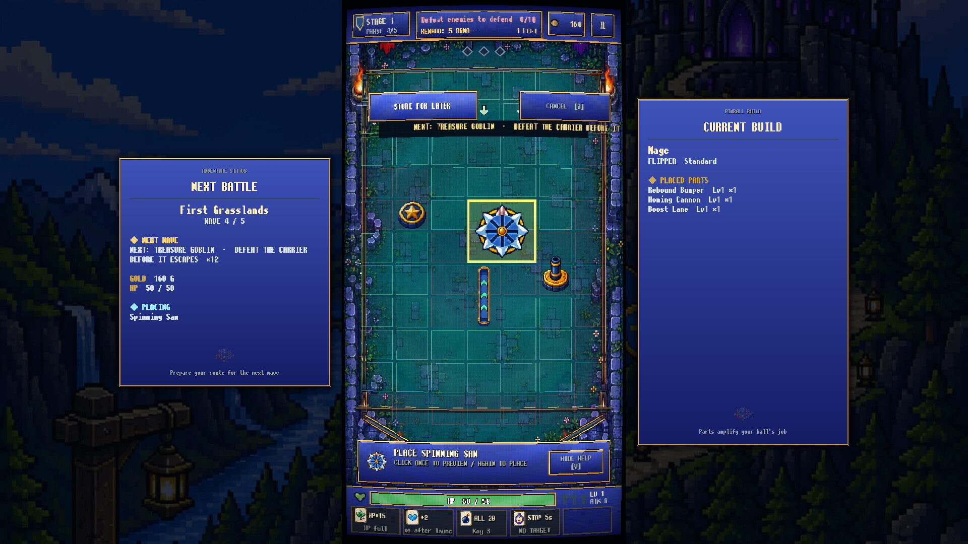Rolling Hero and the Demon King's Pinball Fortress screenshot 2