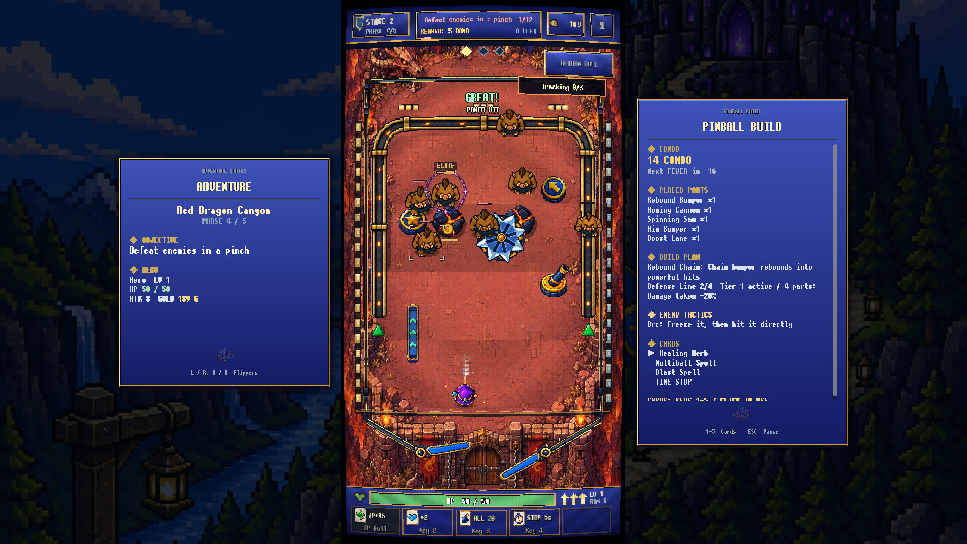 Rolling Hero and the Demon King's Pinball Fortress screenshot 3