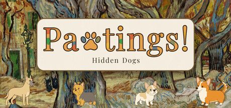 Cover art from Pawtings! Hidden Dogs