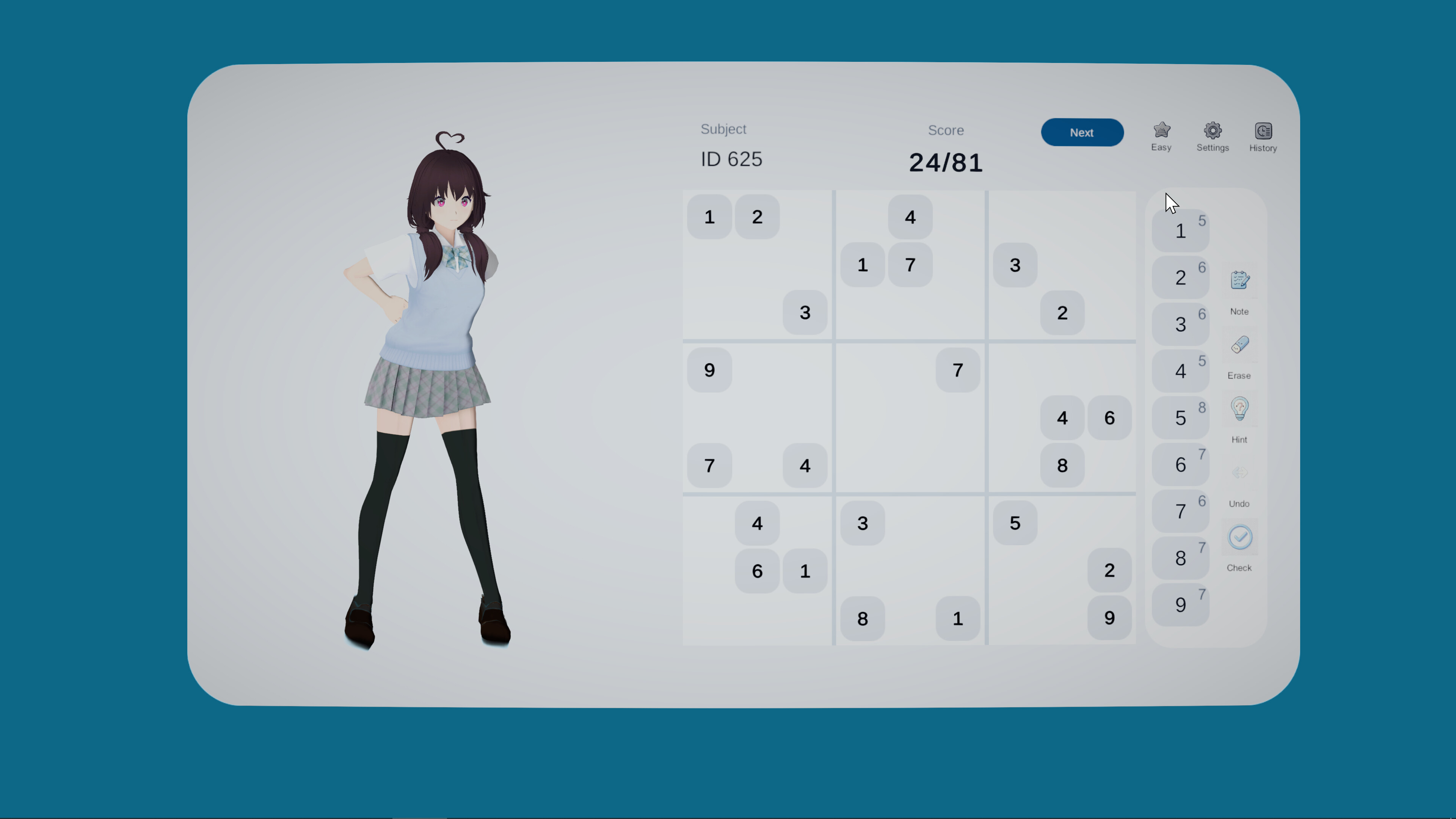 No Cute Girl Can Stop My Sudoku screenshot 3