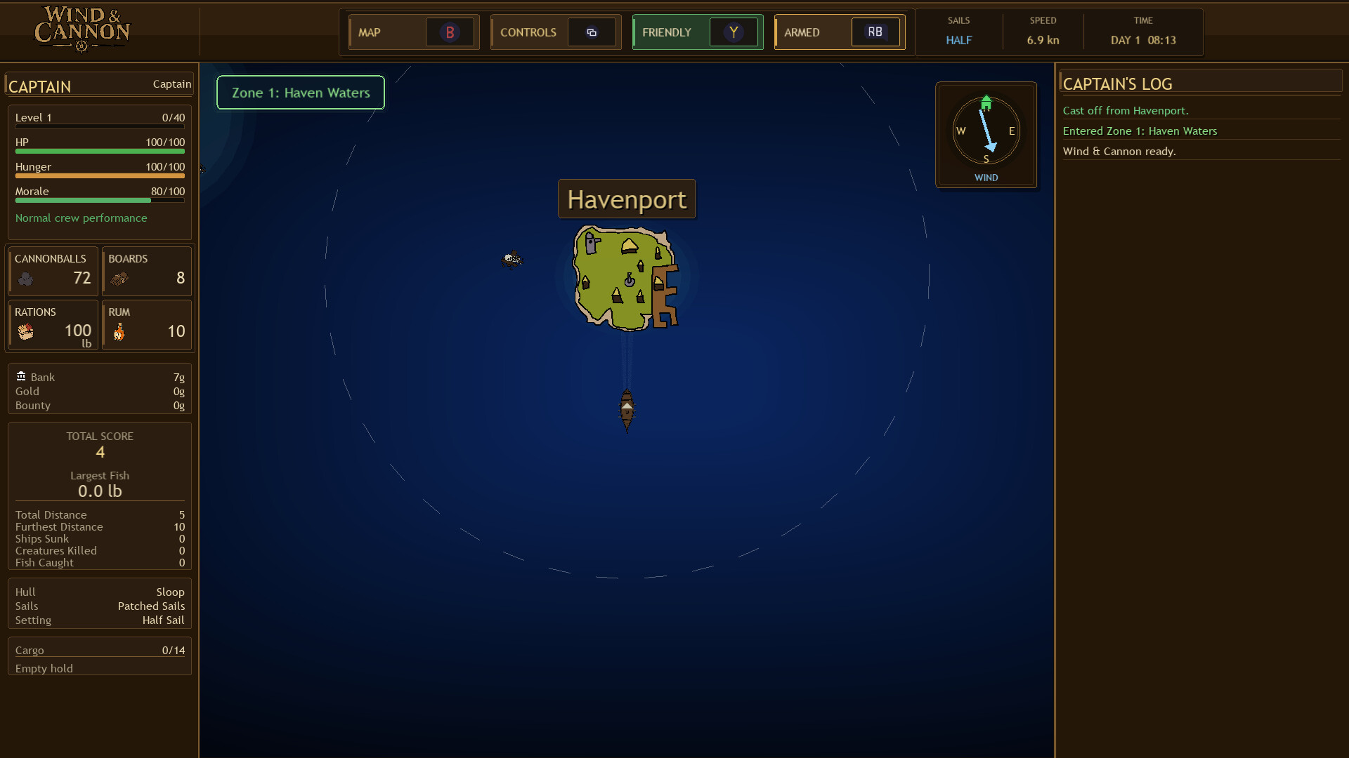 Wind and Cannon screenshot 2