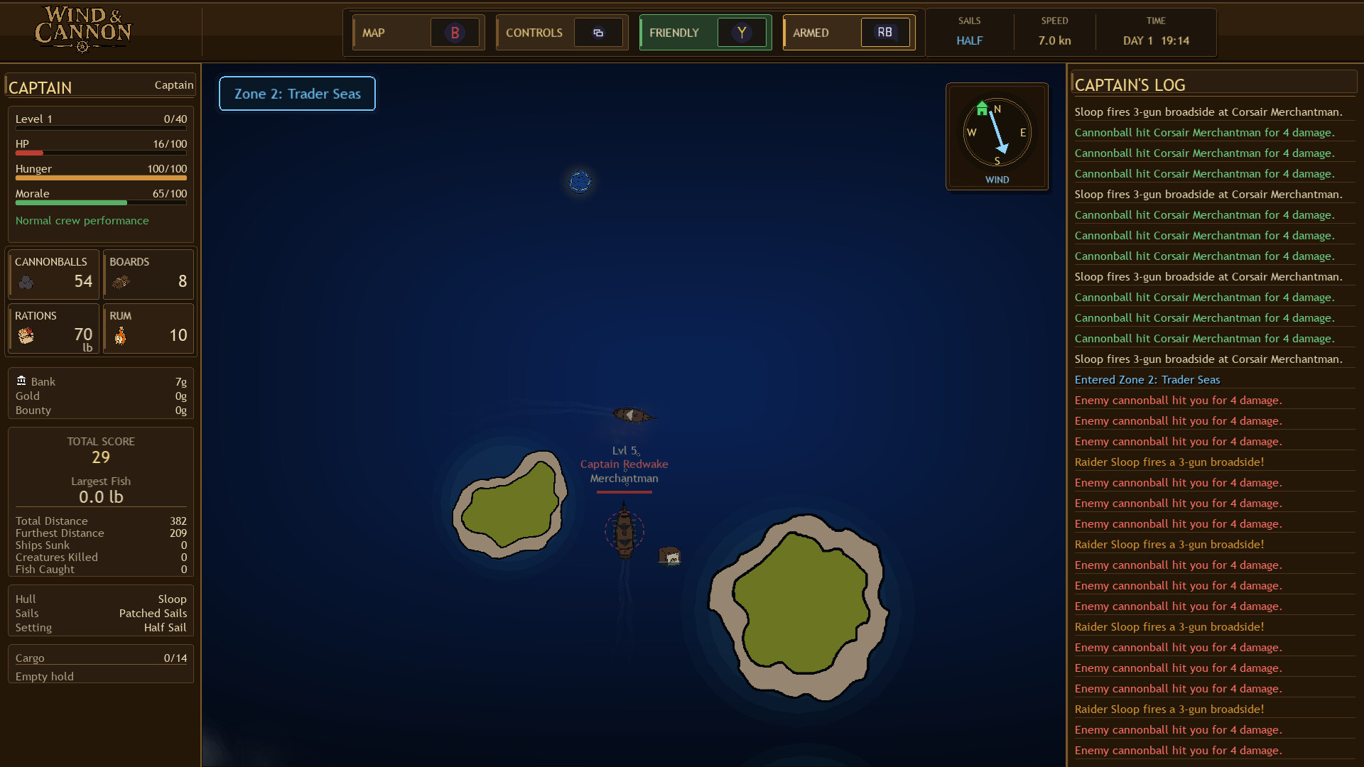 Wind and Cannon screenshot 4