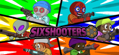 Cover art from Sixshooters: A 6 Player Split-Screen FPS