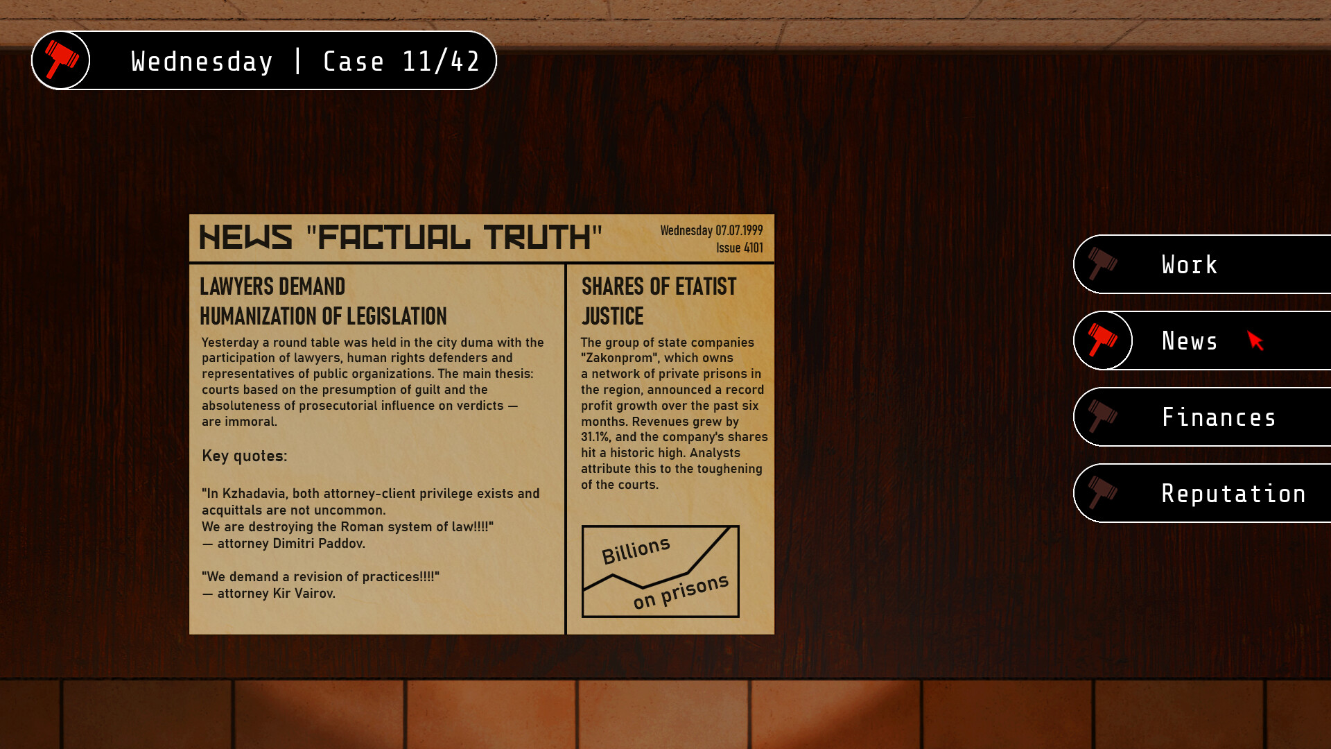 Prosecutor Absolution screenshot 3