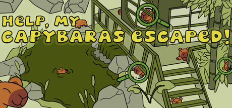 Cover art from Help, My Capybaras Escaped!