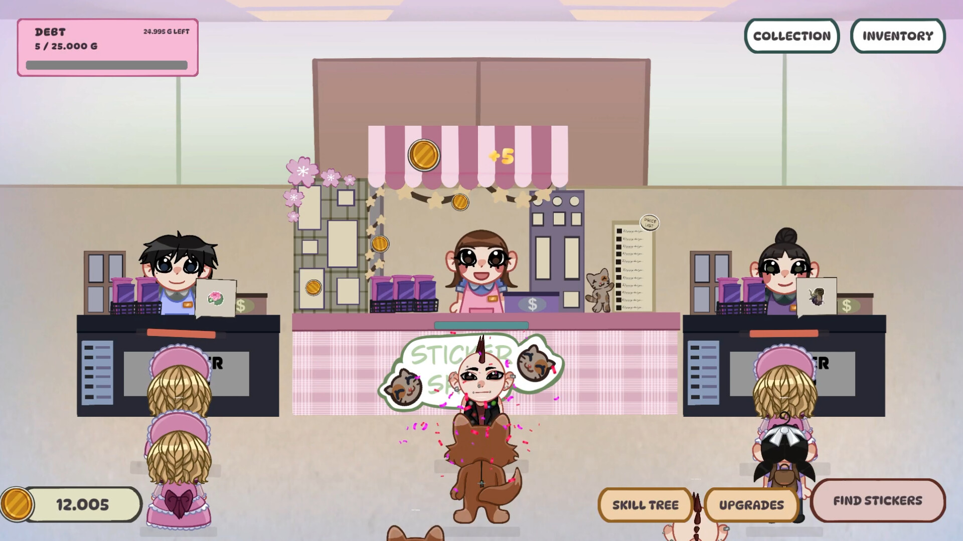 Sticker Shop Cozy Idle screenshot 2