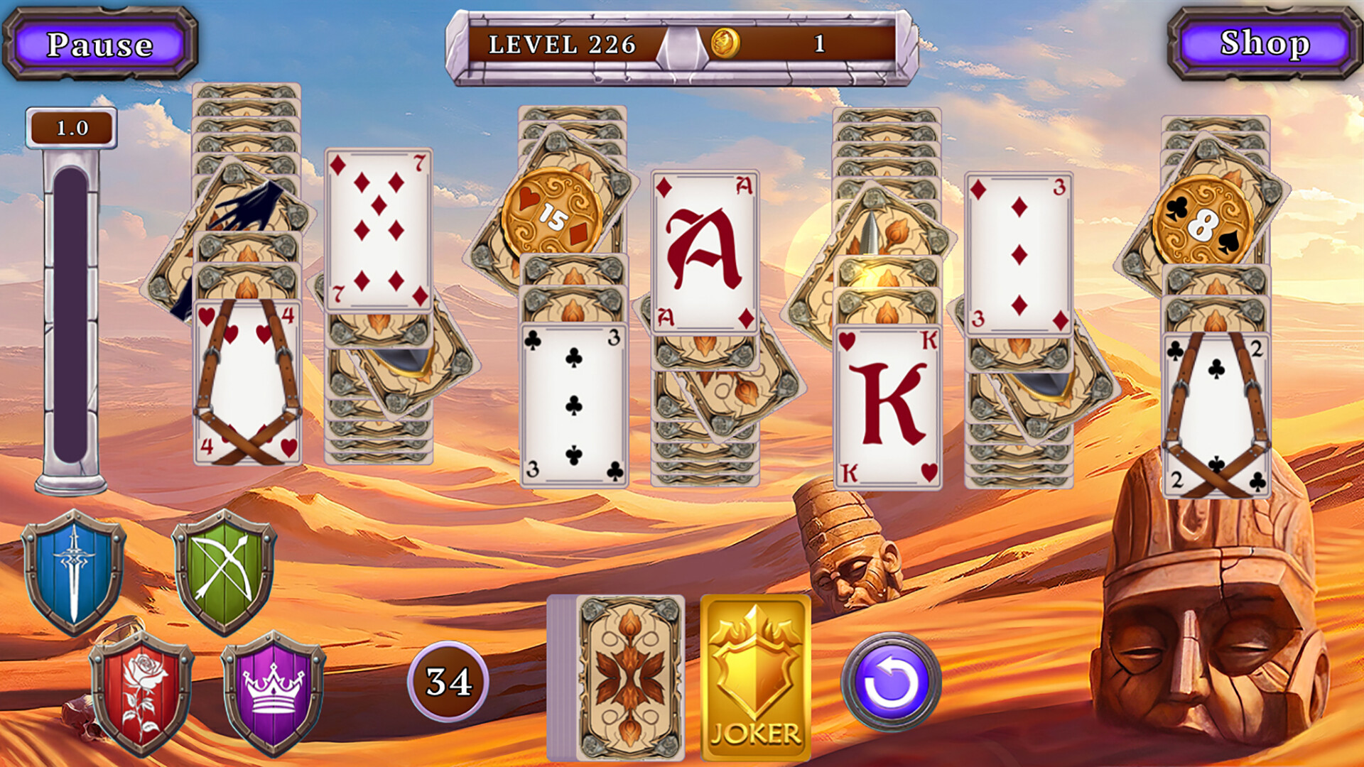 Love&Knights Solitaire screenshot 3