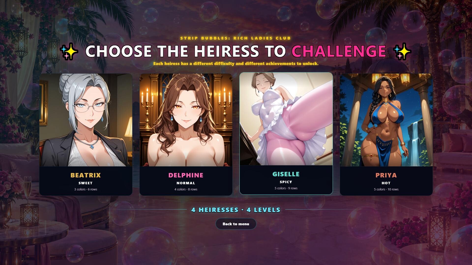 Strip Bubbles: Rich Ladies Club screenshot 2