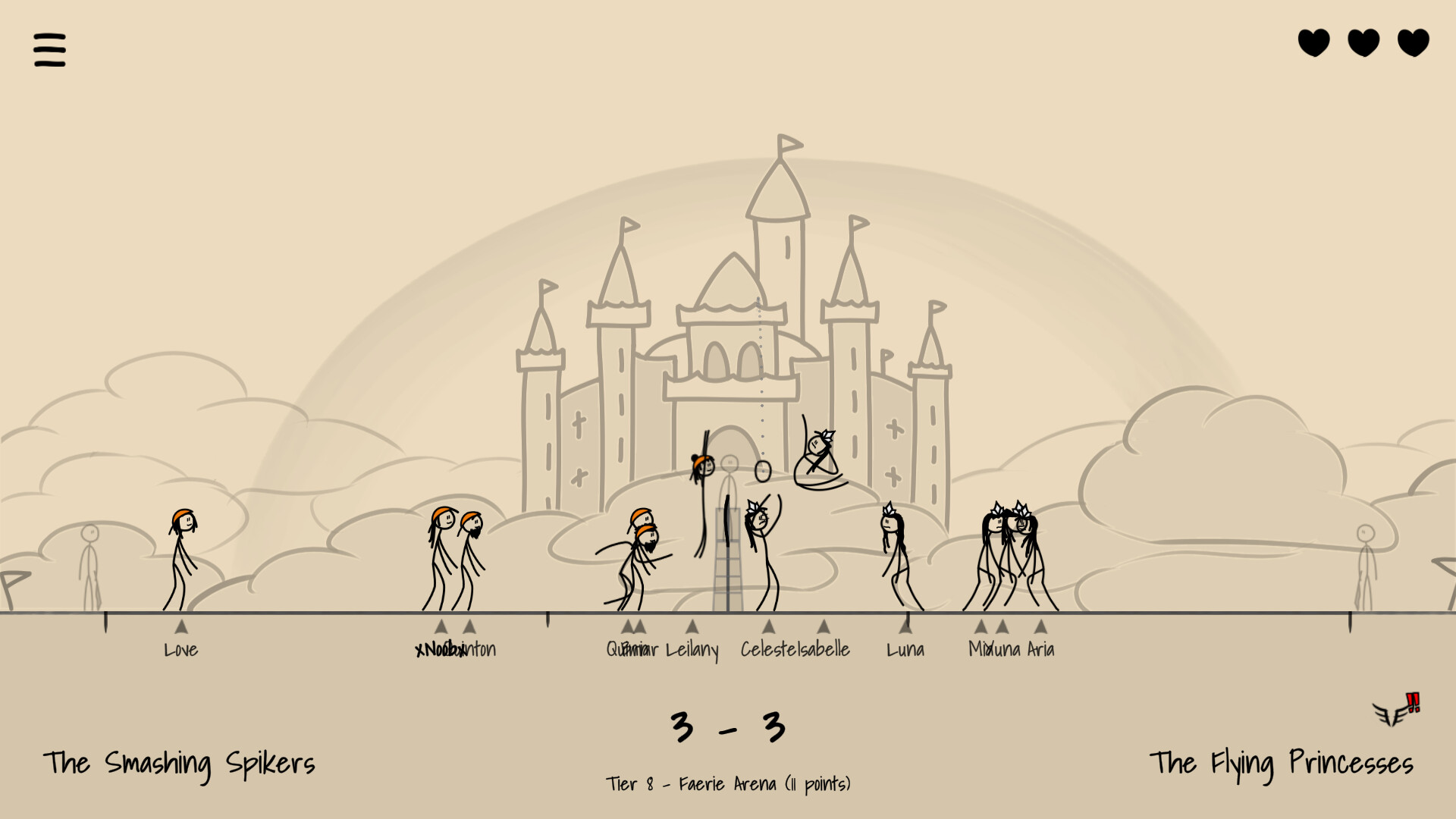 Paper Volleyball screenshot 4