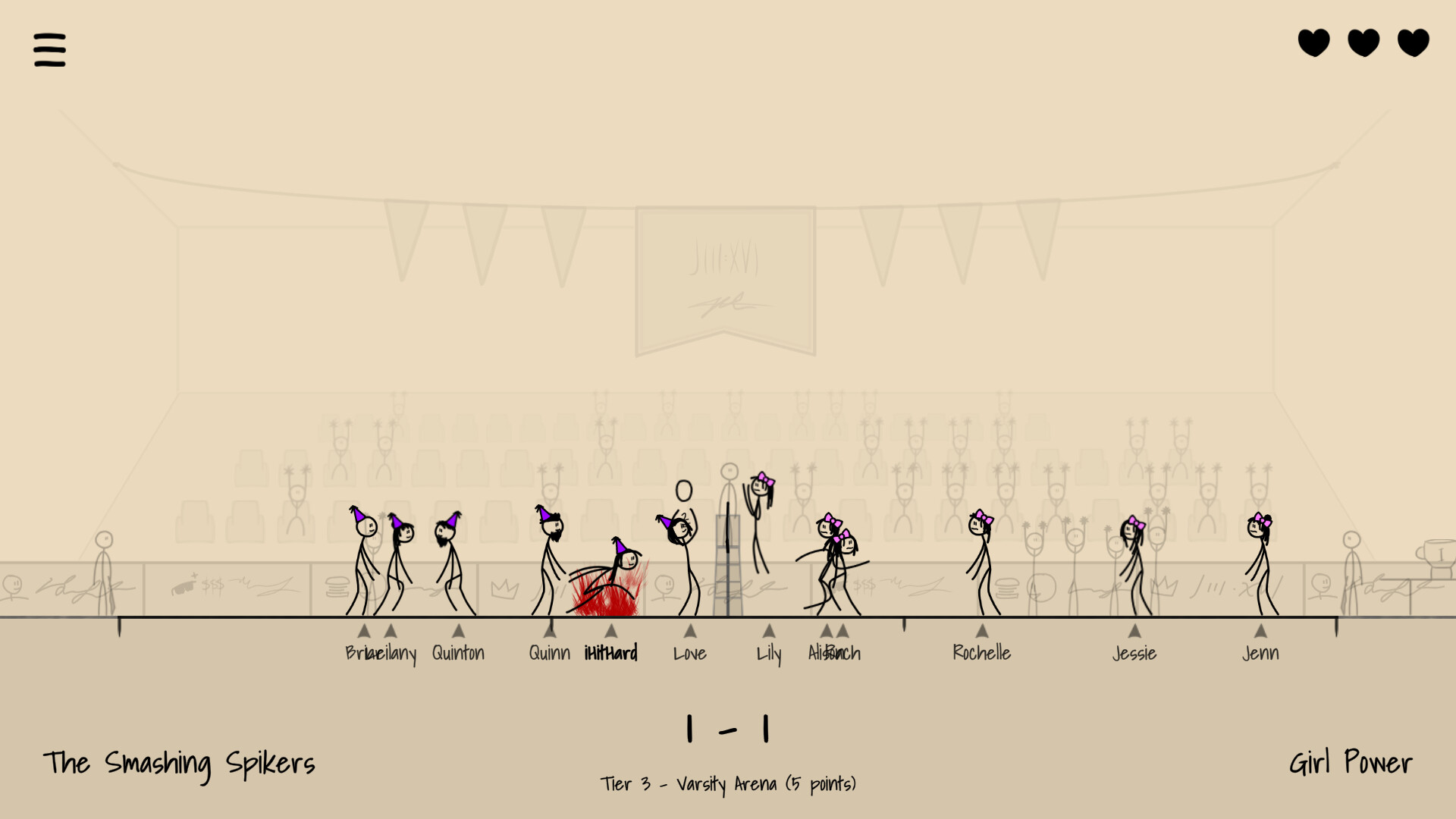 Paper Volleyball screenshot 5