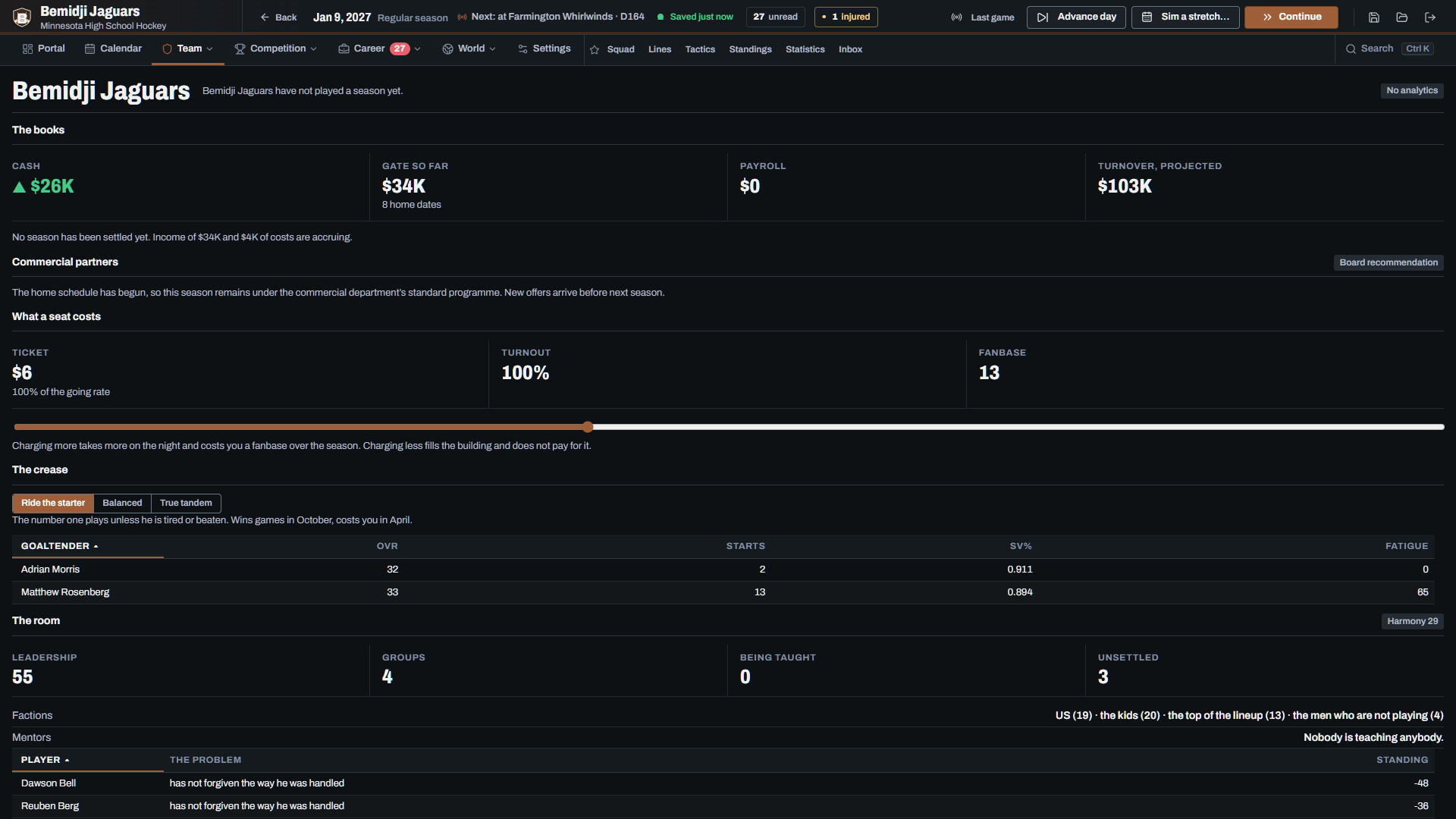 Hockey Coach Dynasty screenshot 2