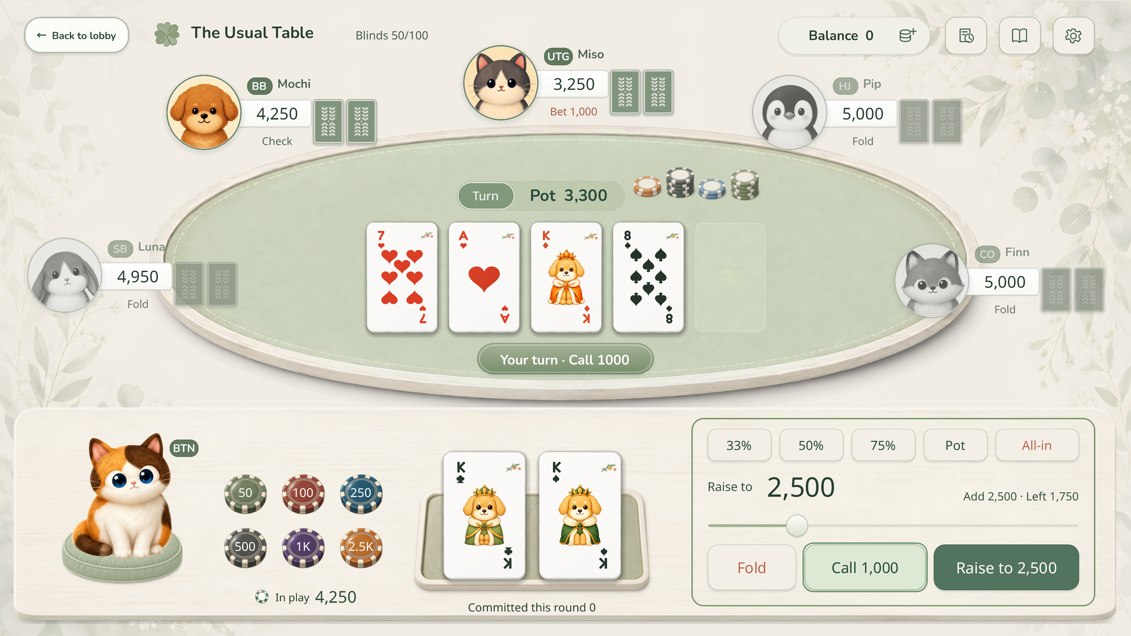 The Usual Table: Texas Hold’em screenshot 4
