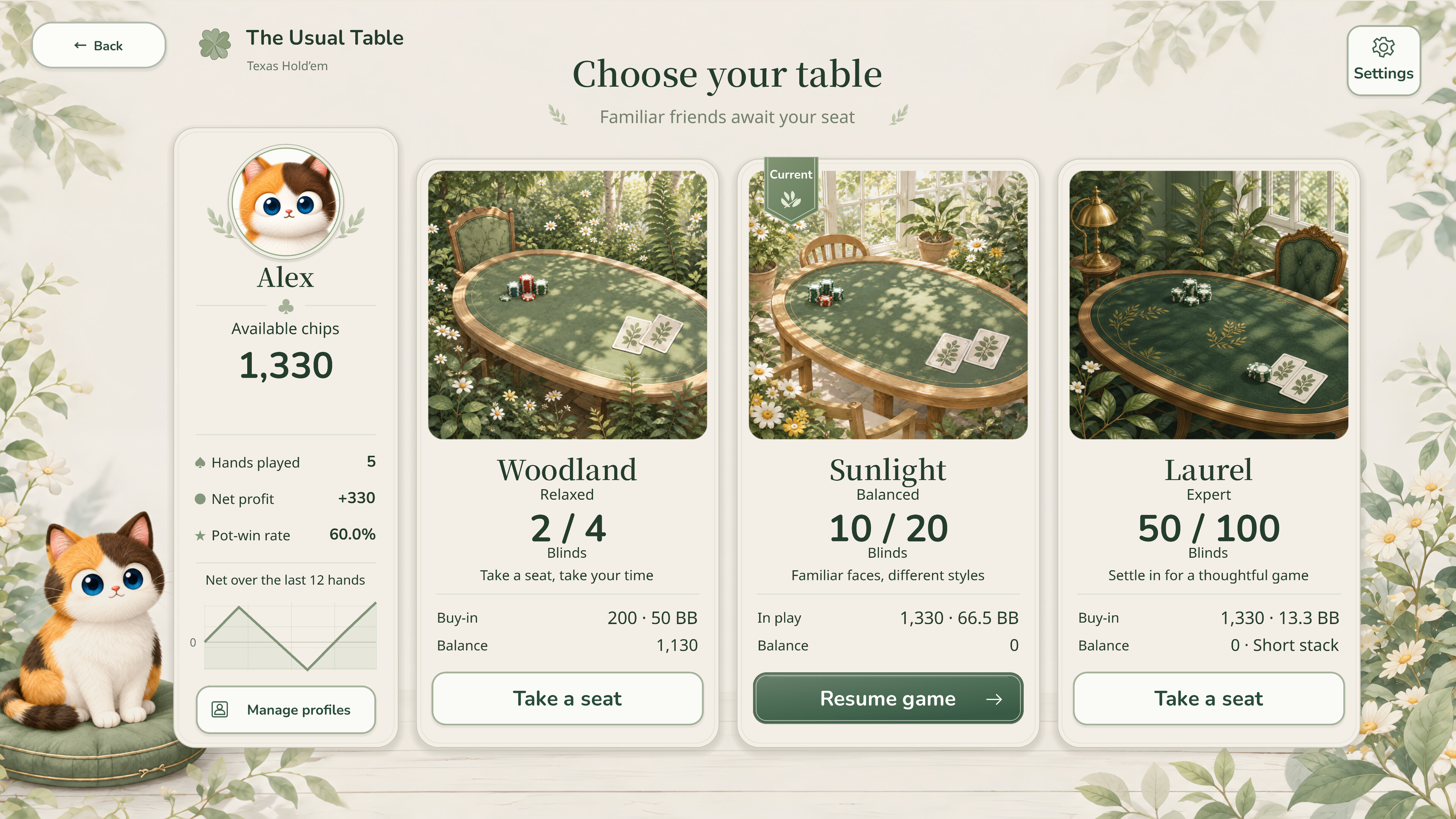 The Usual Table: Texas Hold’em screenshot 2