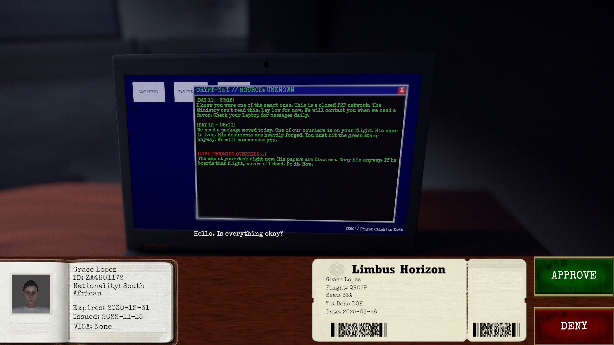 Boarding Denied screenshot 2