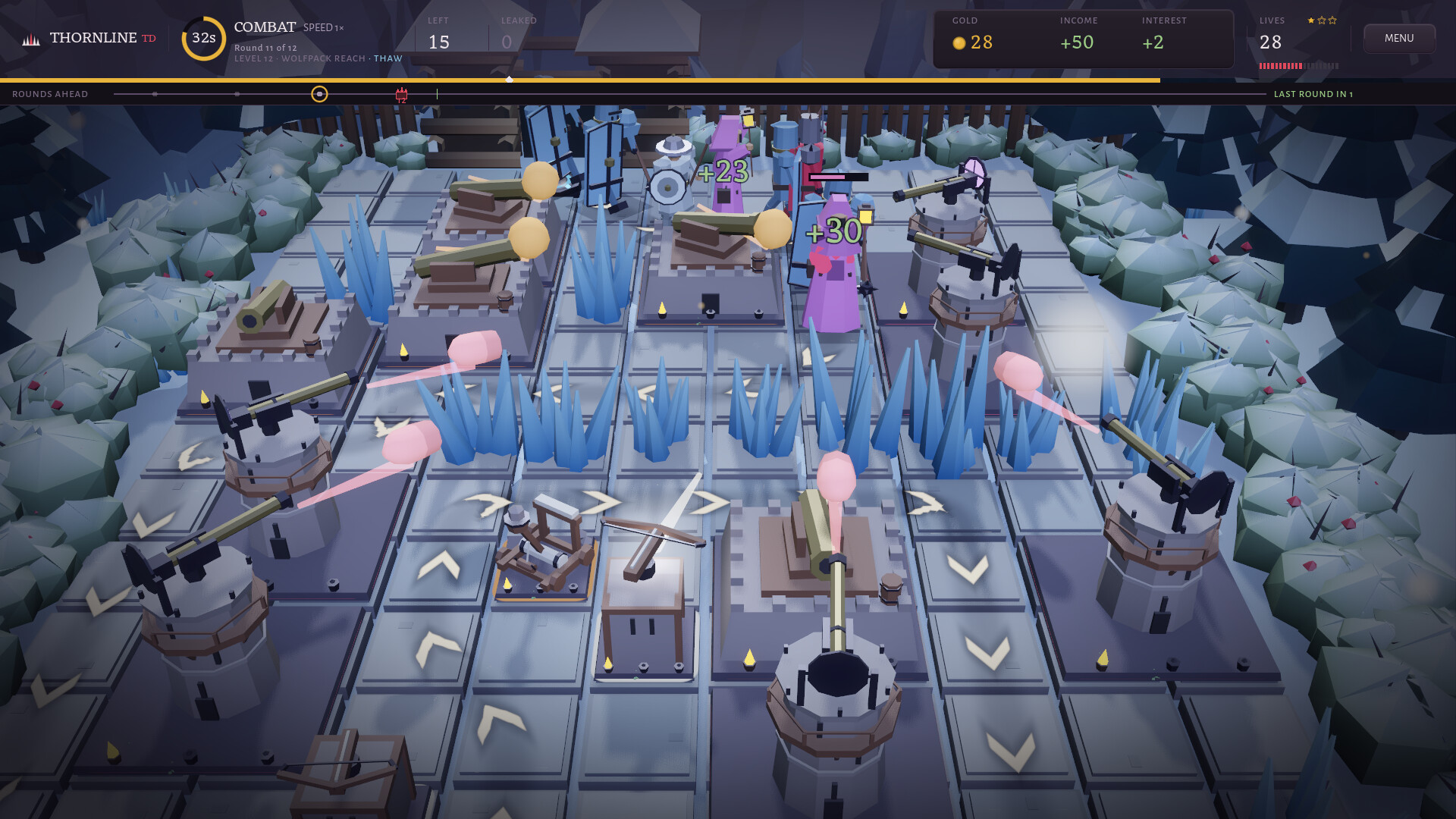 Thornline TD - Maze Tower Defense screenshot 2