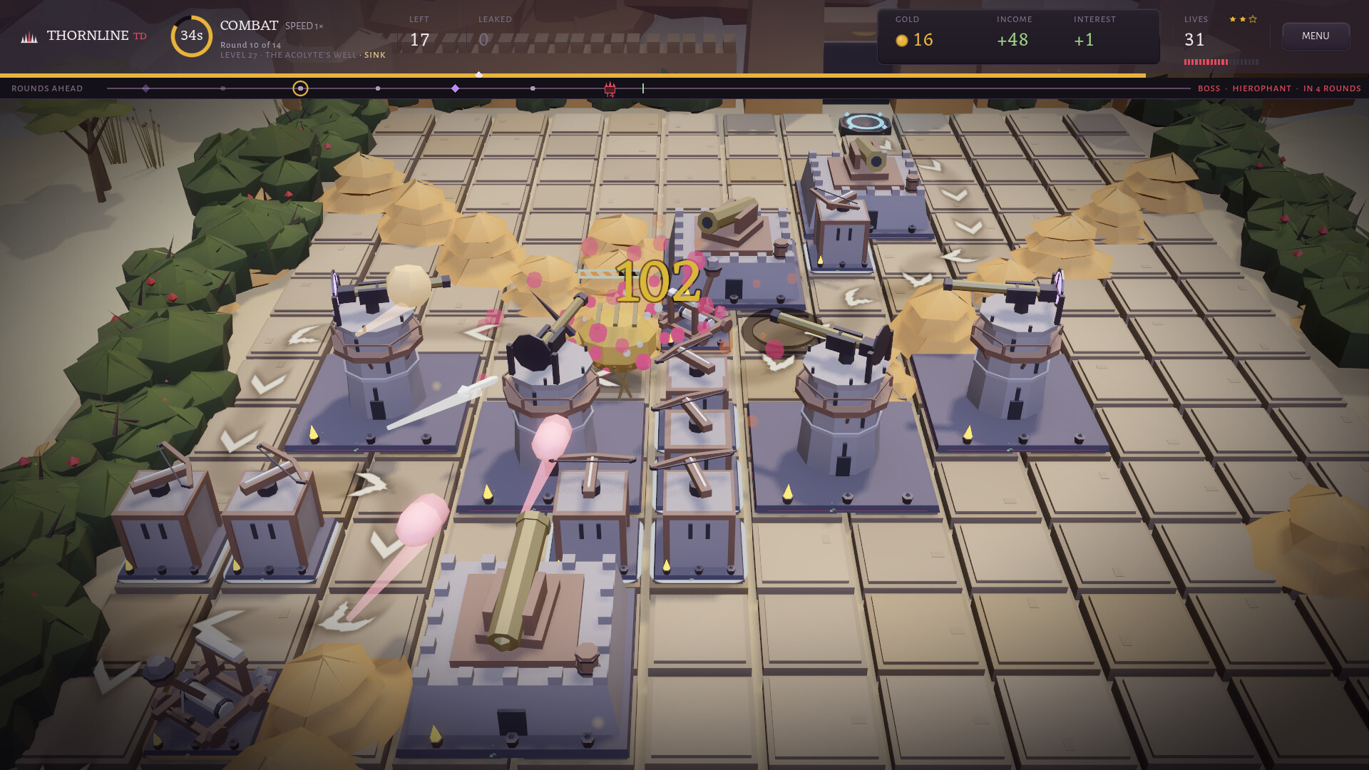 Thornline TD - Maze Tower Defense screenshot 4