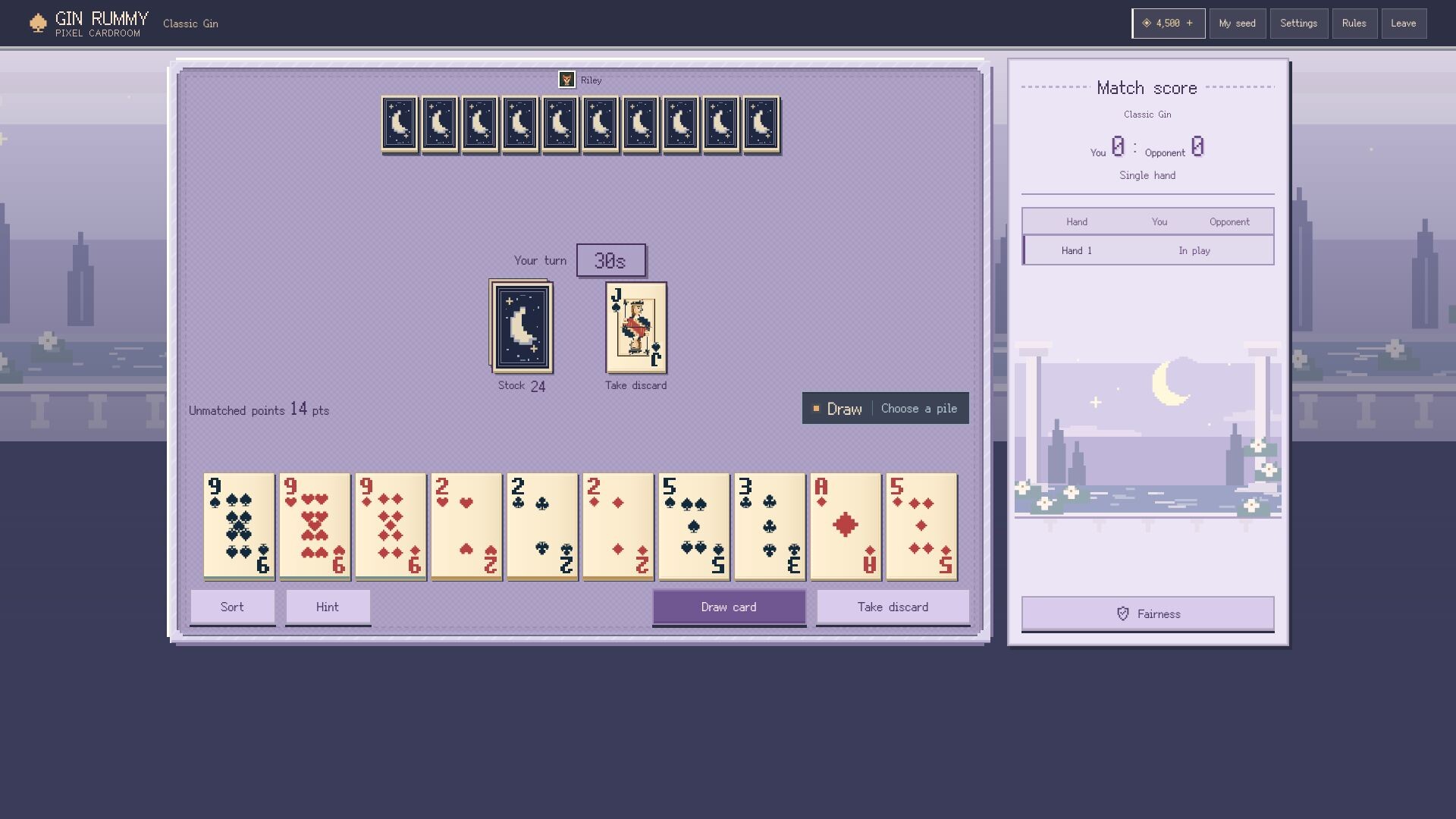 Gin Rummy: Pixel Cardroom screenshot 3