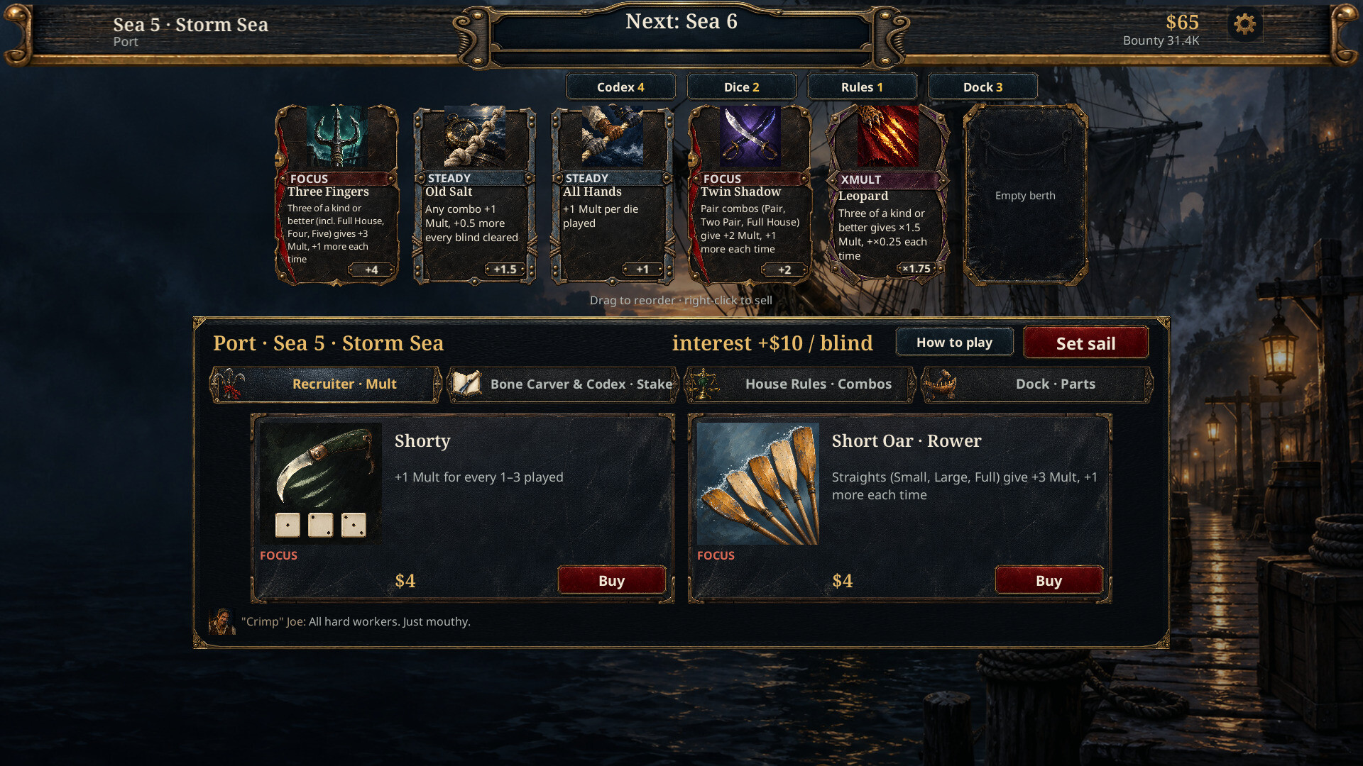 Doubloon: Pirate Dice Roguelike screenshot 3