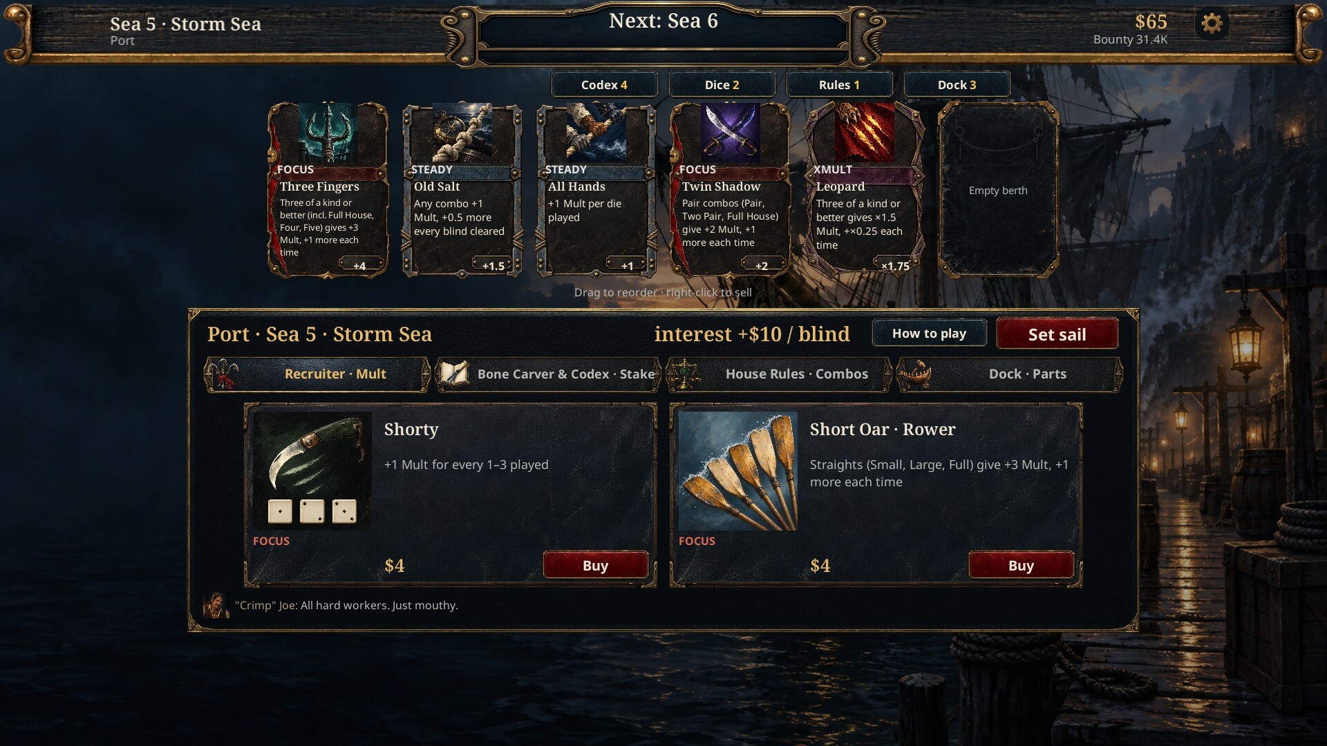 Doubloon: Pirate Dice Roguelike screenshot 3