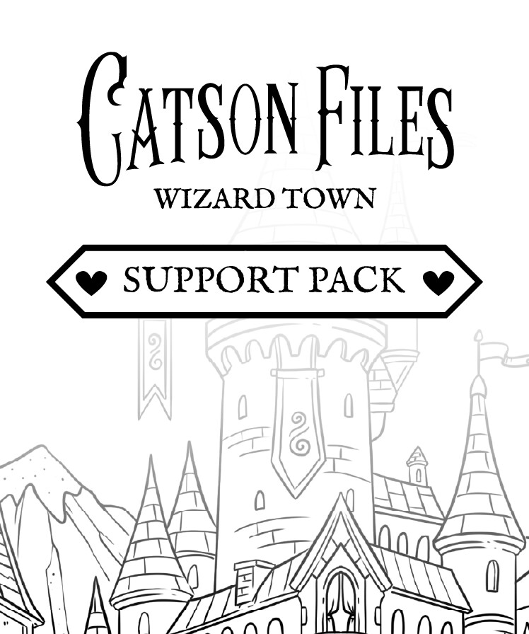 Catson Files: Wizard Town - Support Pack