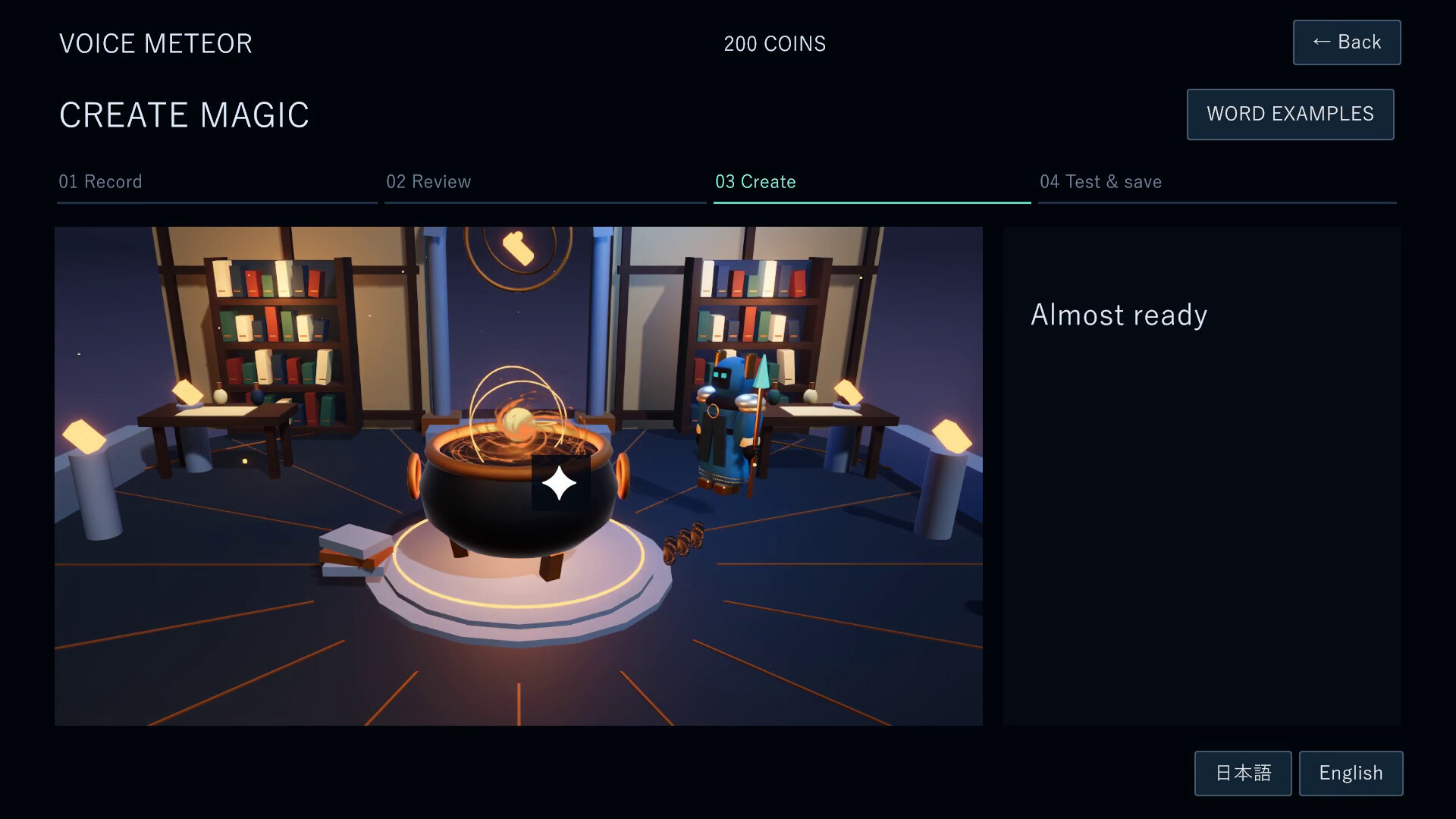 VOICE METEOR (Battle with Original Magic Born from Your Voice) screenshot 2