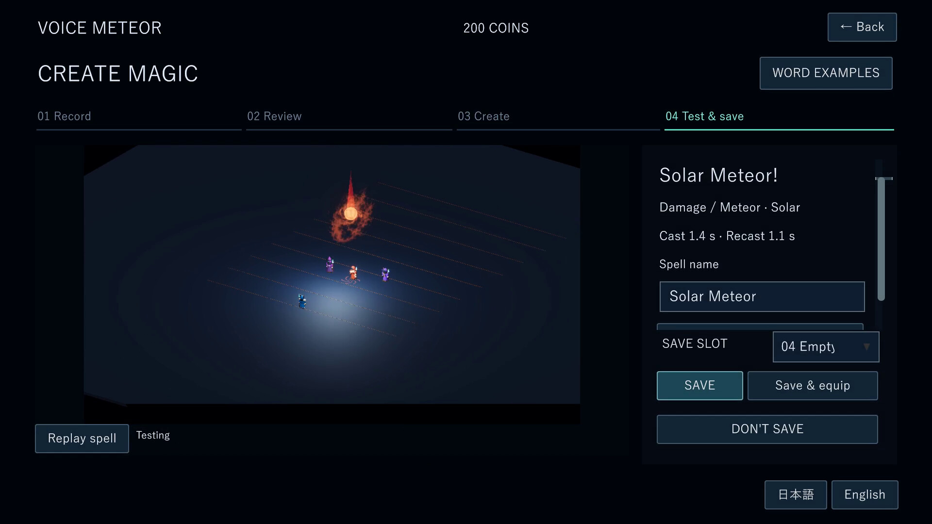 VOICE METEOR (Battle with Original Magic Born from Your Voice) screenshot 3