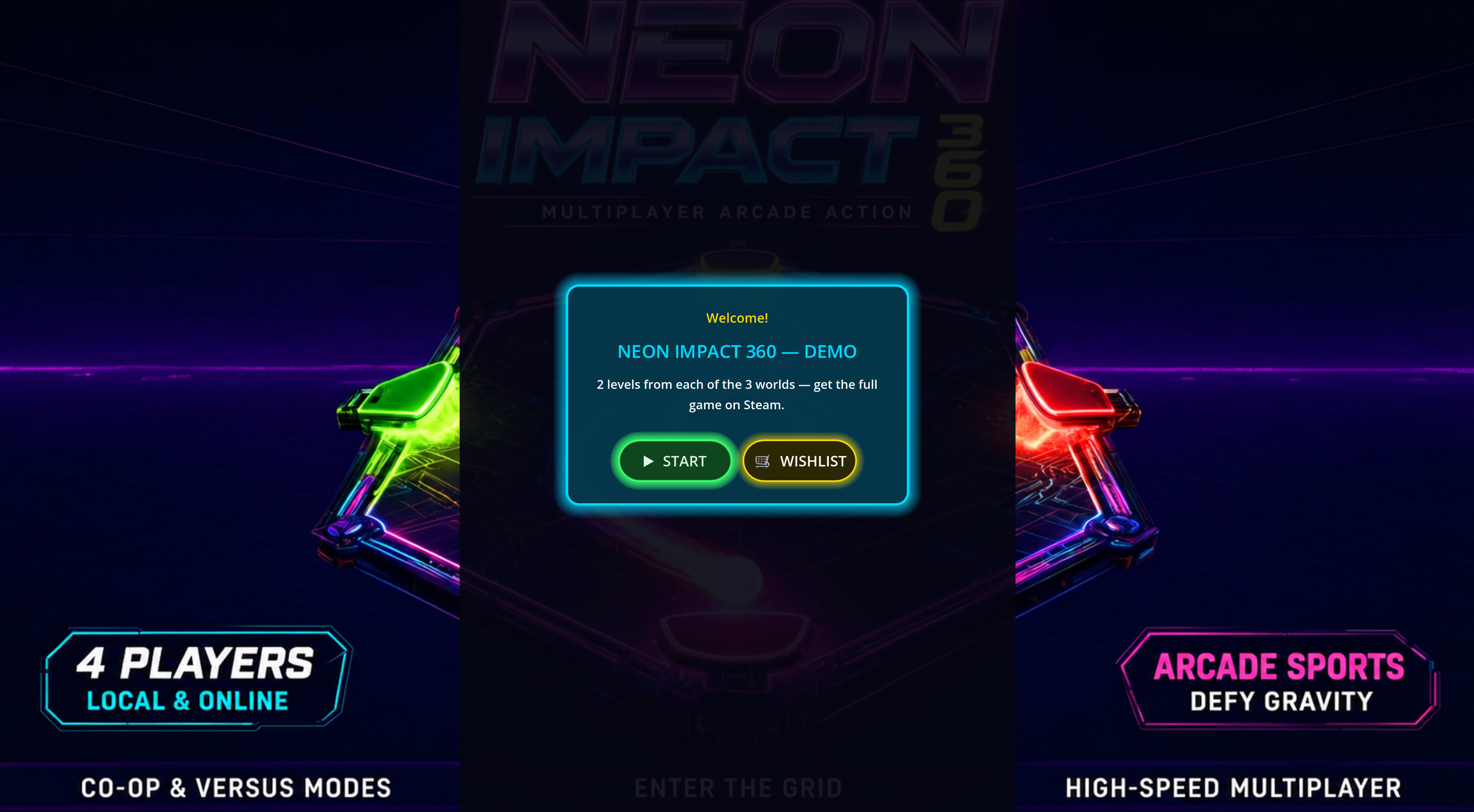 Neon Impact 360 - Muliplayer Arcade Action trailer