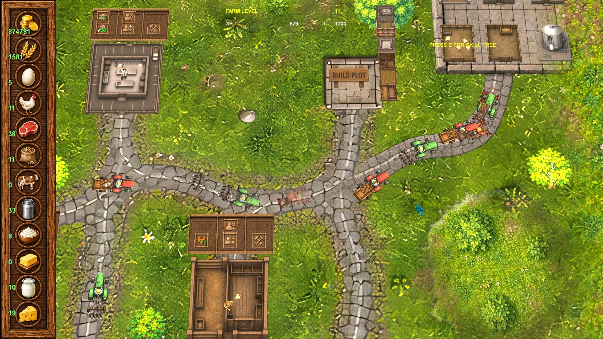 Harvest Millions Idle Farm trailer