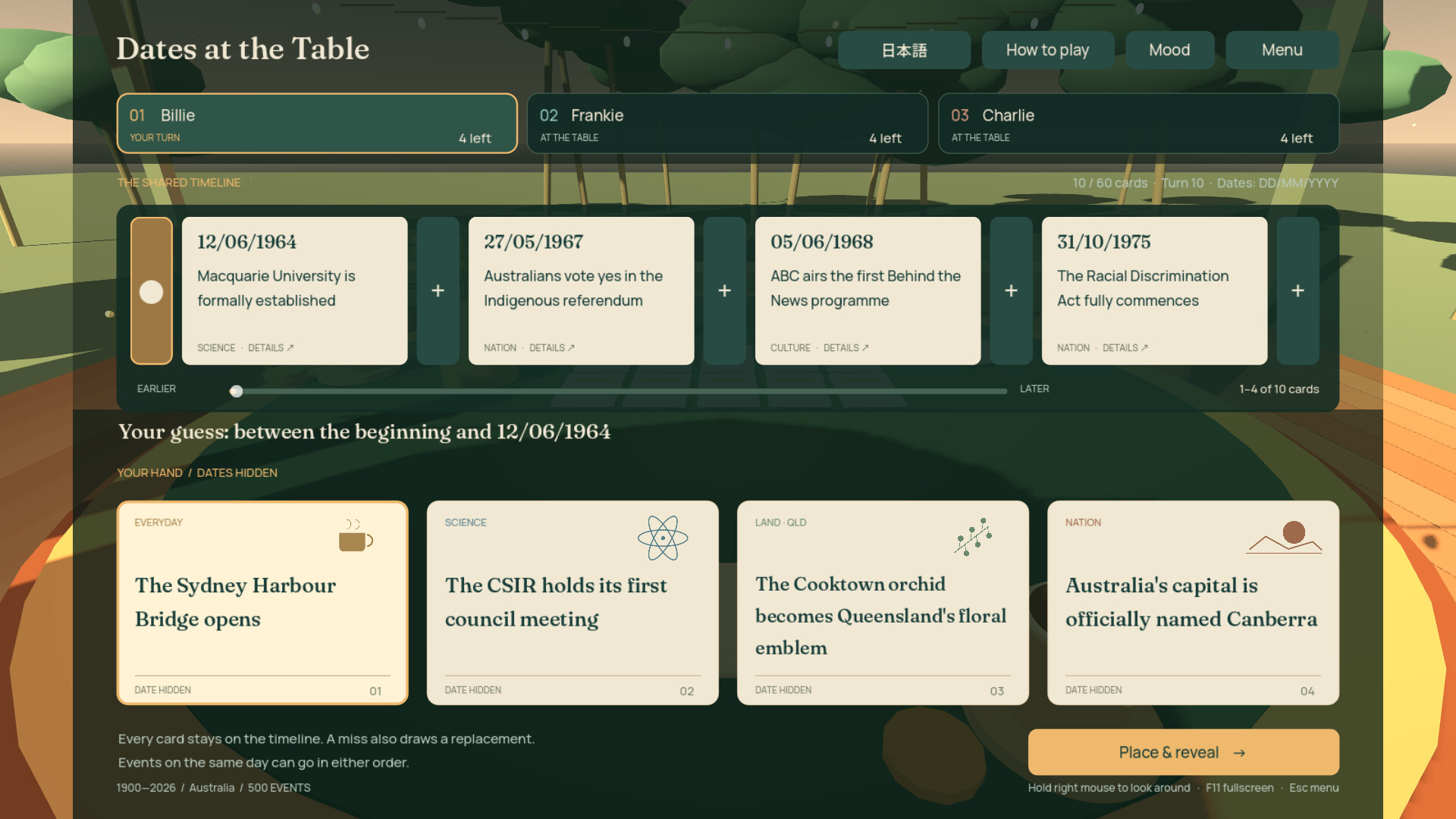 Dates at the Table screenshot 2