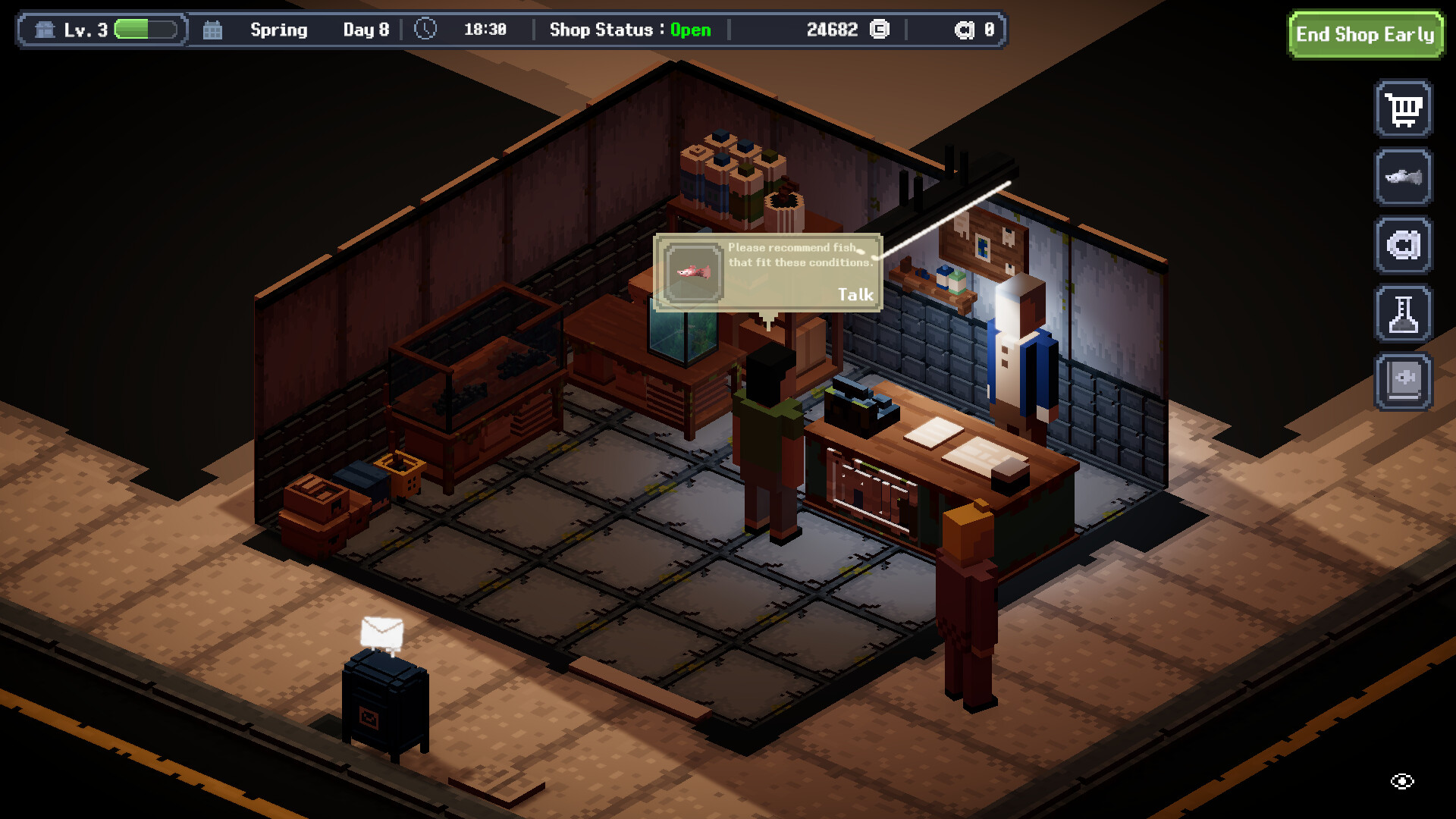 NightGlow : Aquarium Shop Simulator screenshot 2