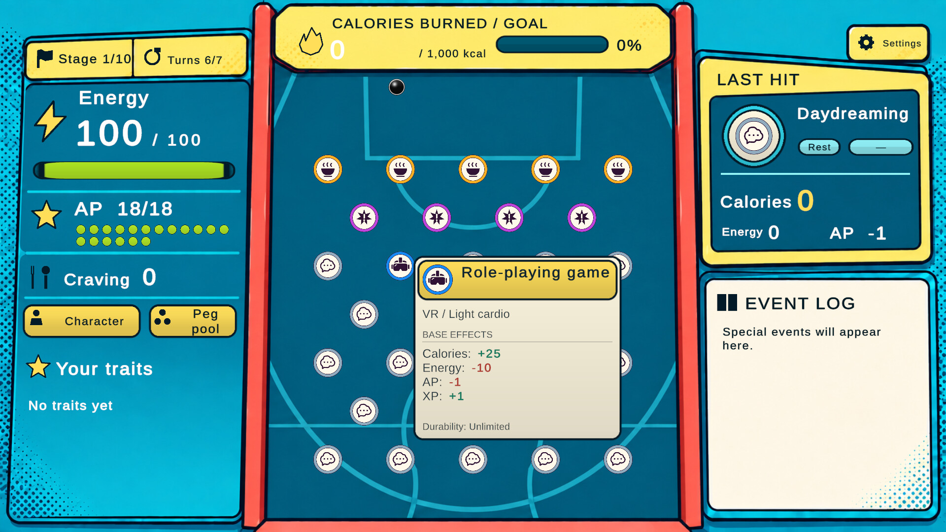 Calorie Pinball screenshot 1