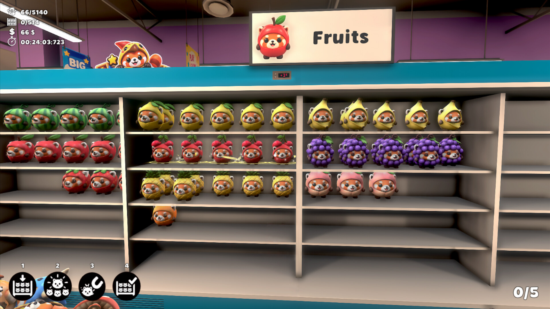 Sort the Red Pandas: Tidy Up & Shelve screenshot 5