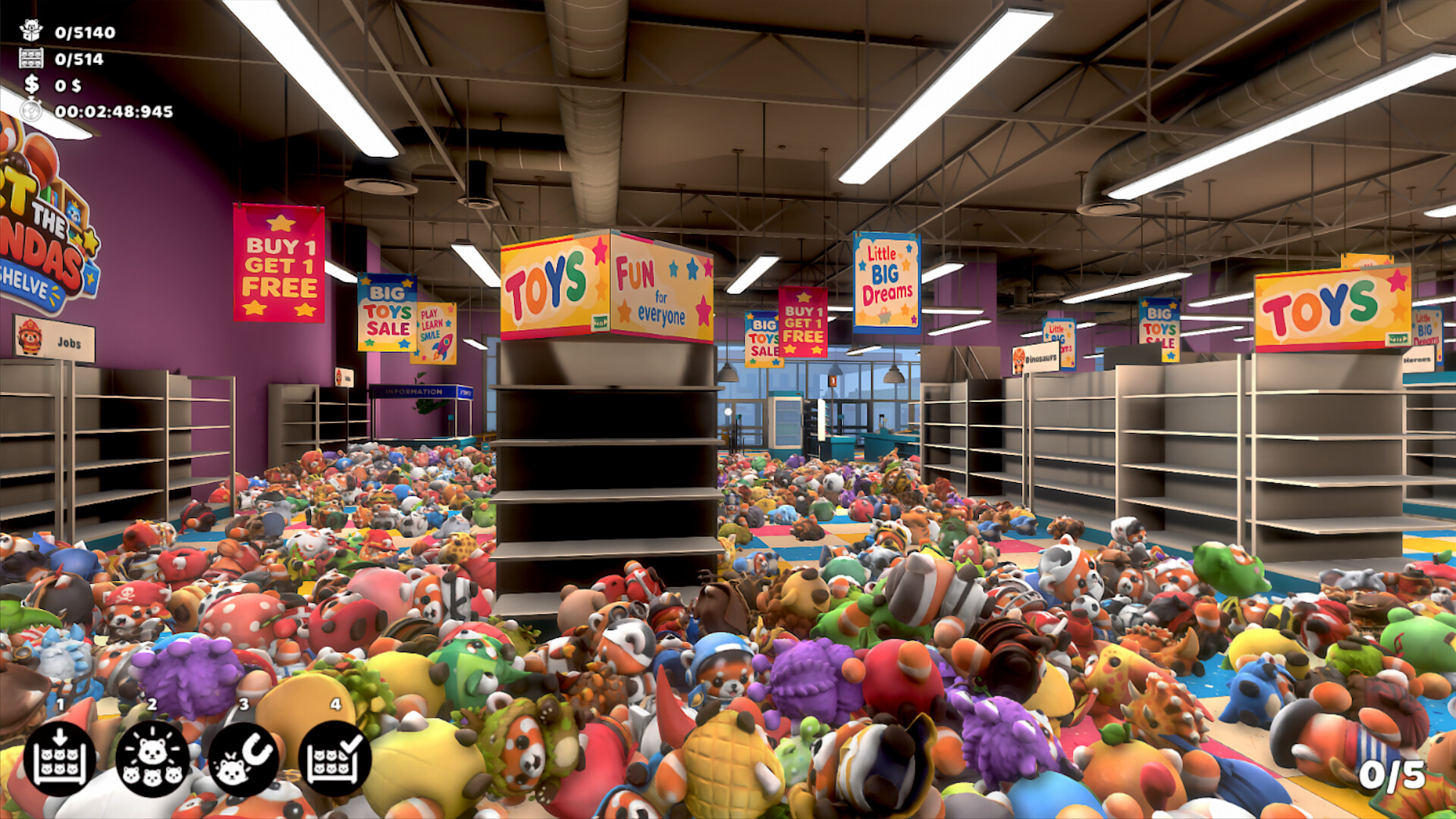 Sort the Red Pandas: Tidy Up & Shelve screenshot 4