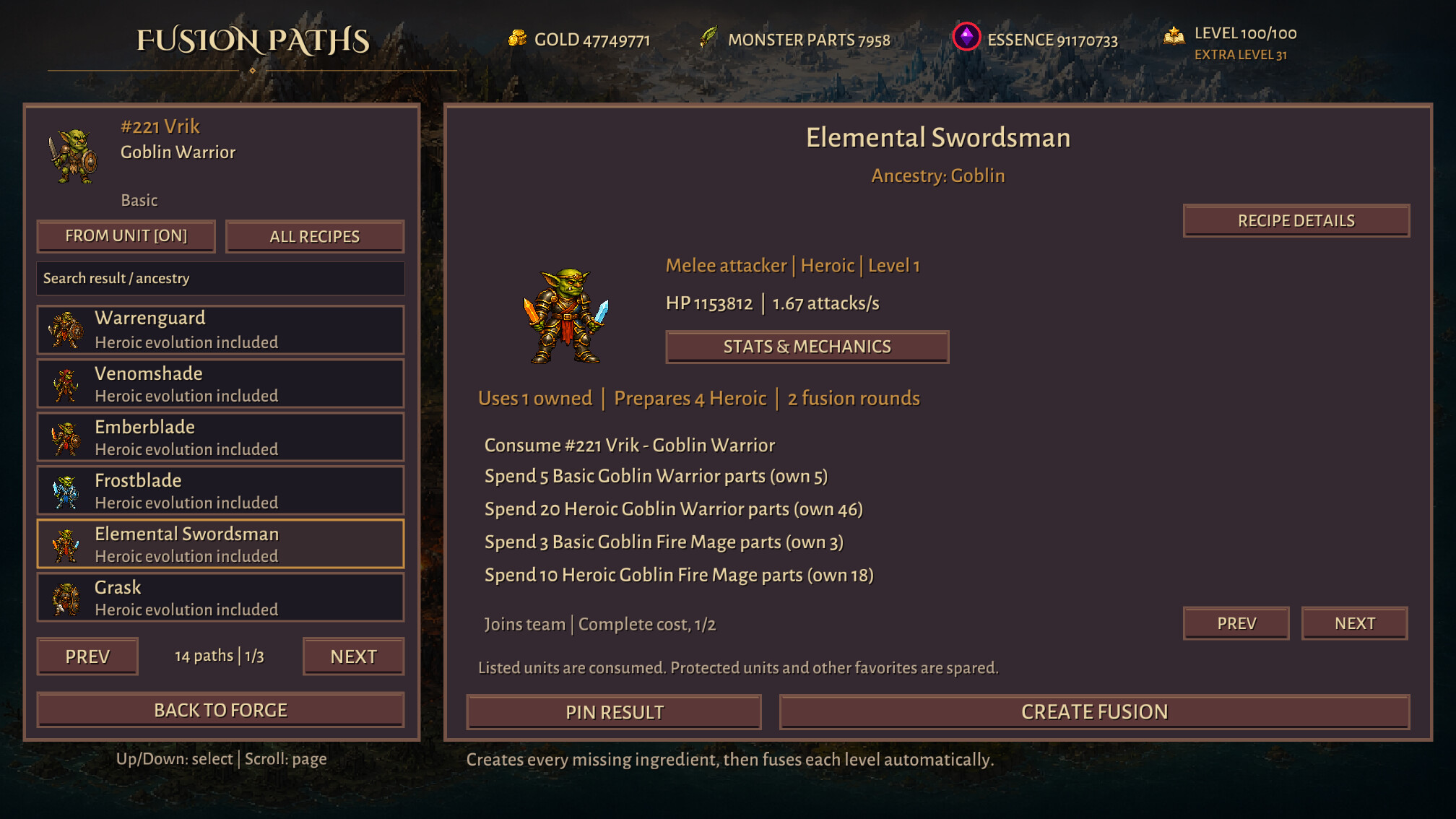 Beastforger Autobattle screenshot 2