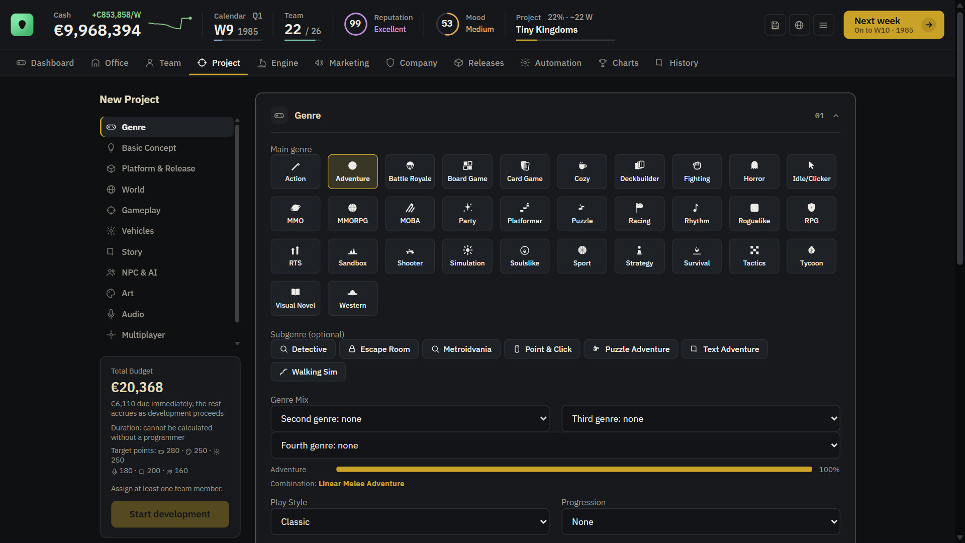 Gold Master: A Game Company Tycoon  screenshot 3