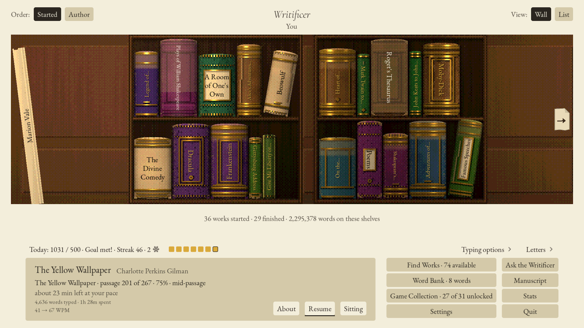 Writificer screenshot 1