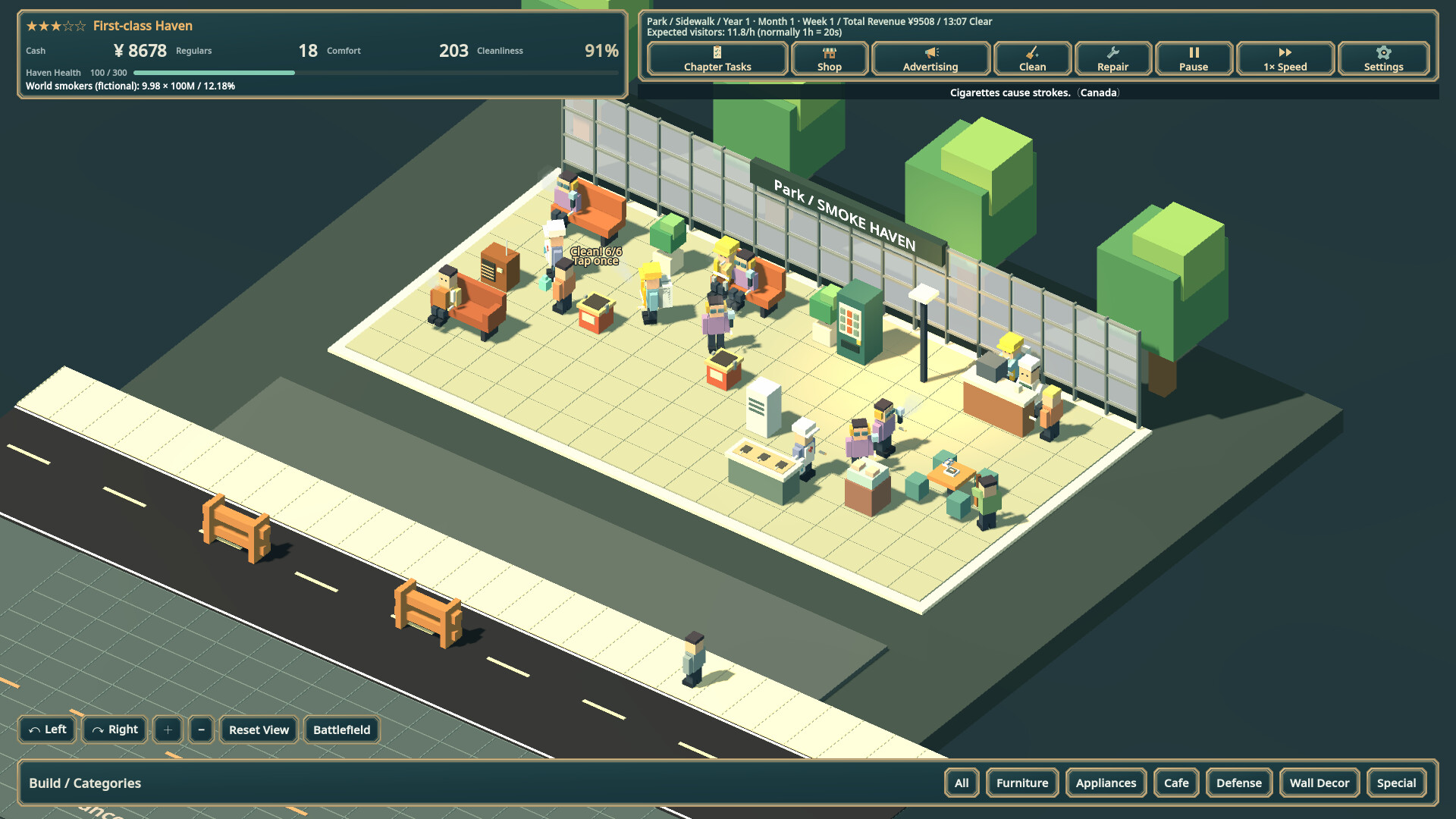 SMOKE HAVEN: Smoking Area Simulator screenshot 3