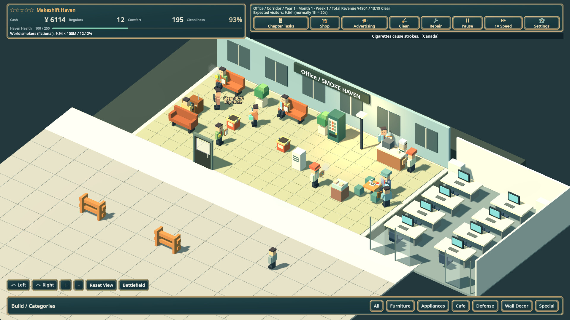 SMOKE HAVEN: Smoking Area Simulator screenshot 2