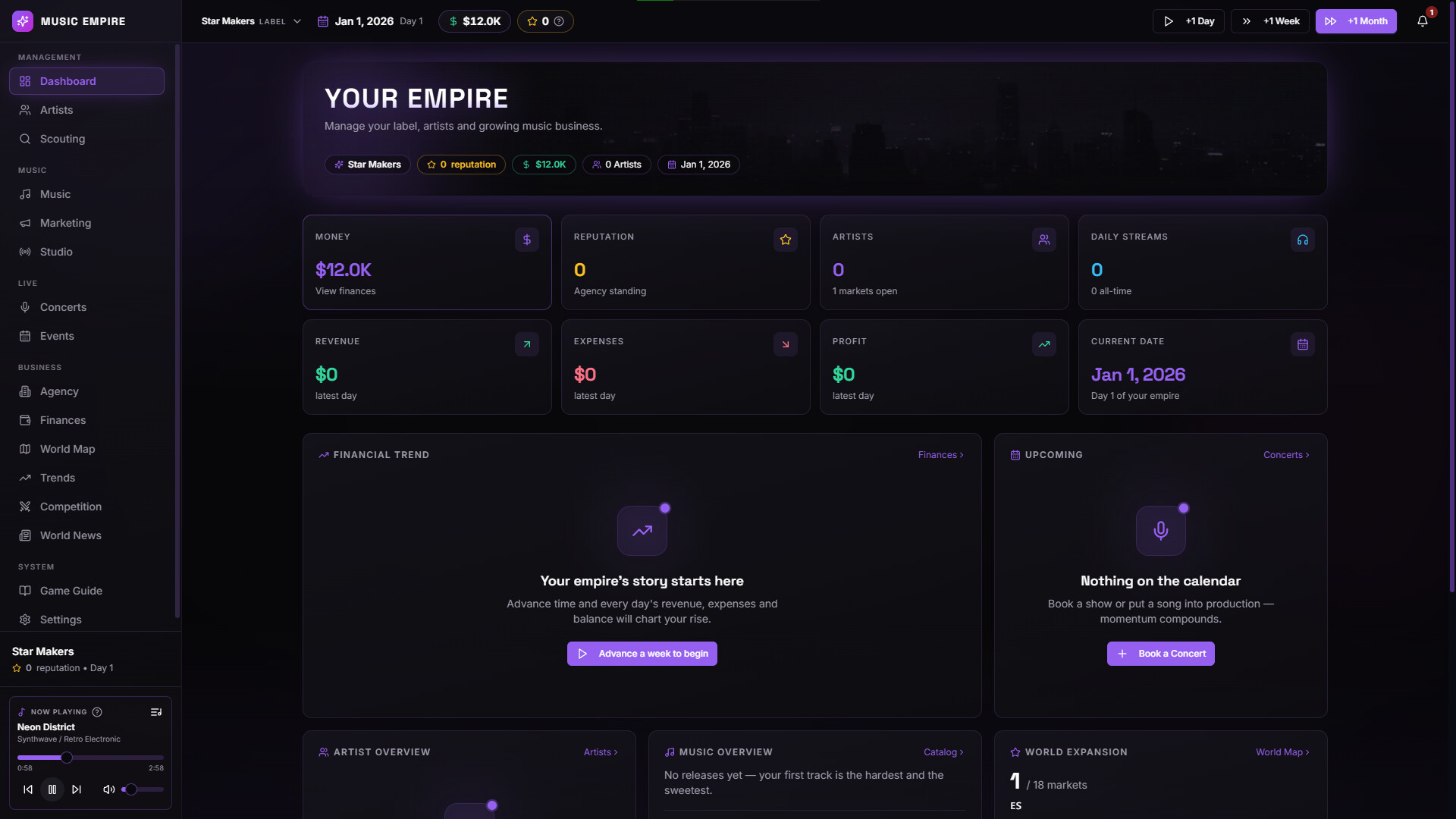 Music Empire Tycoon screenshot 2