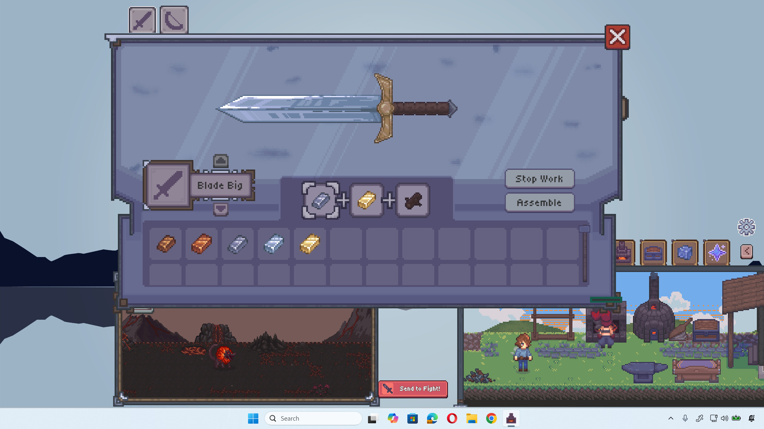 Idle Smith: Forge, Craft, Battle! screenshot 1