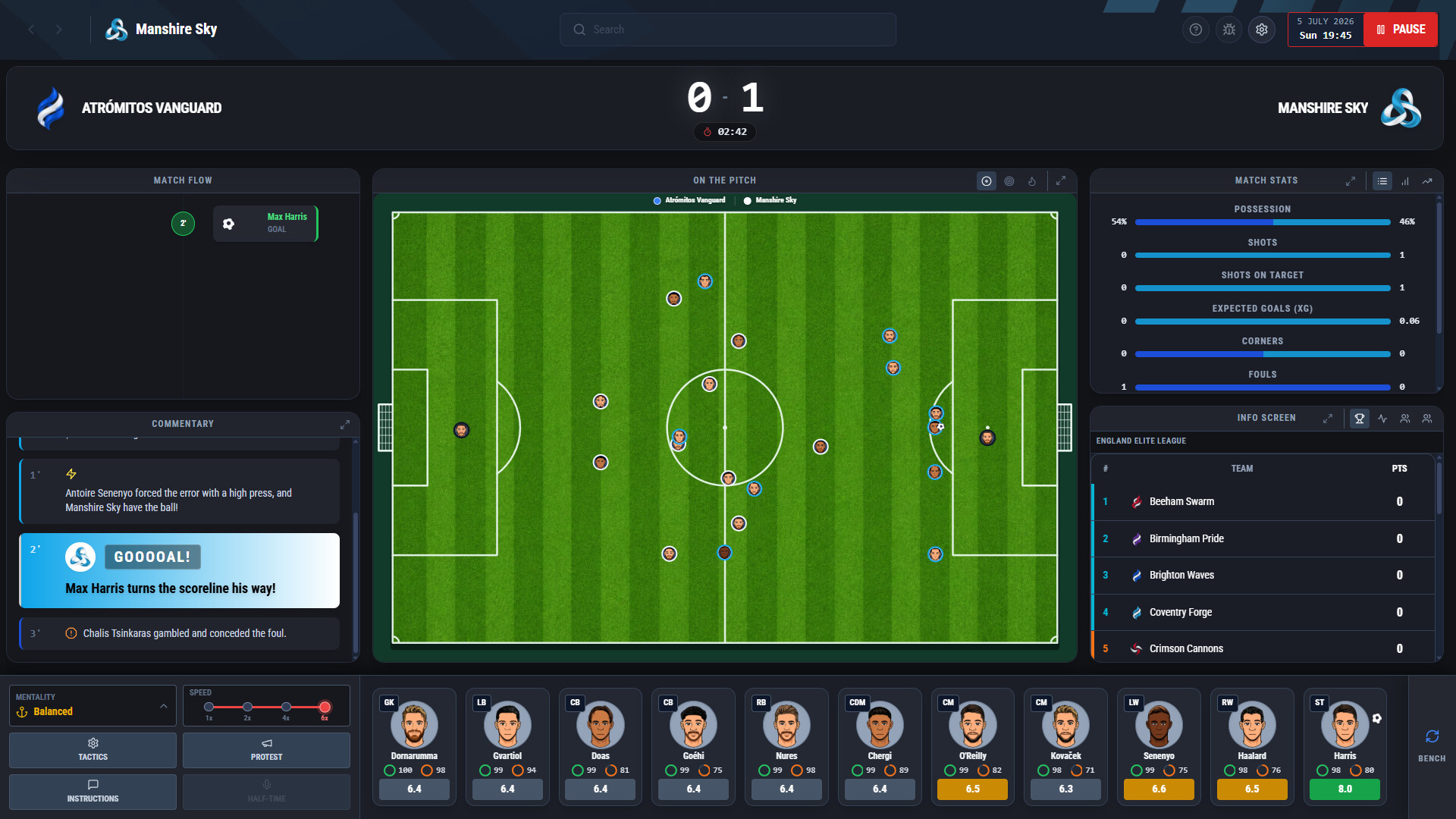 Pro Soccer Managment 27 screenshot 1