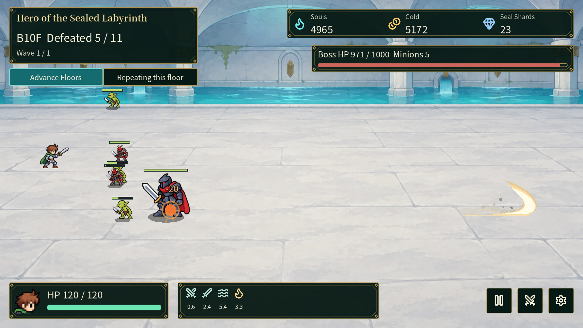 Hero of the Sealed Labyrinth screenshot 2