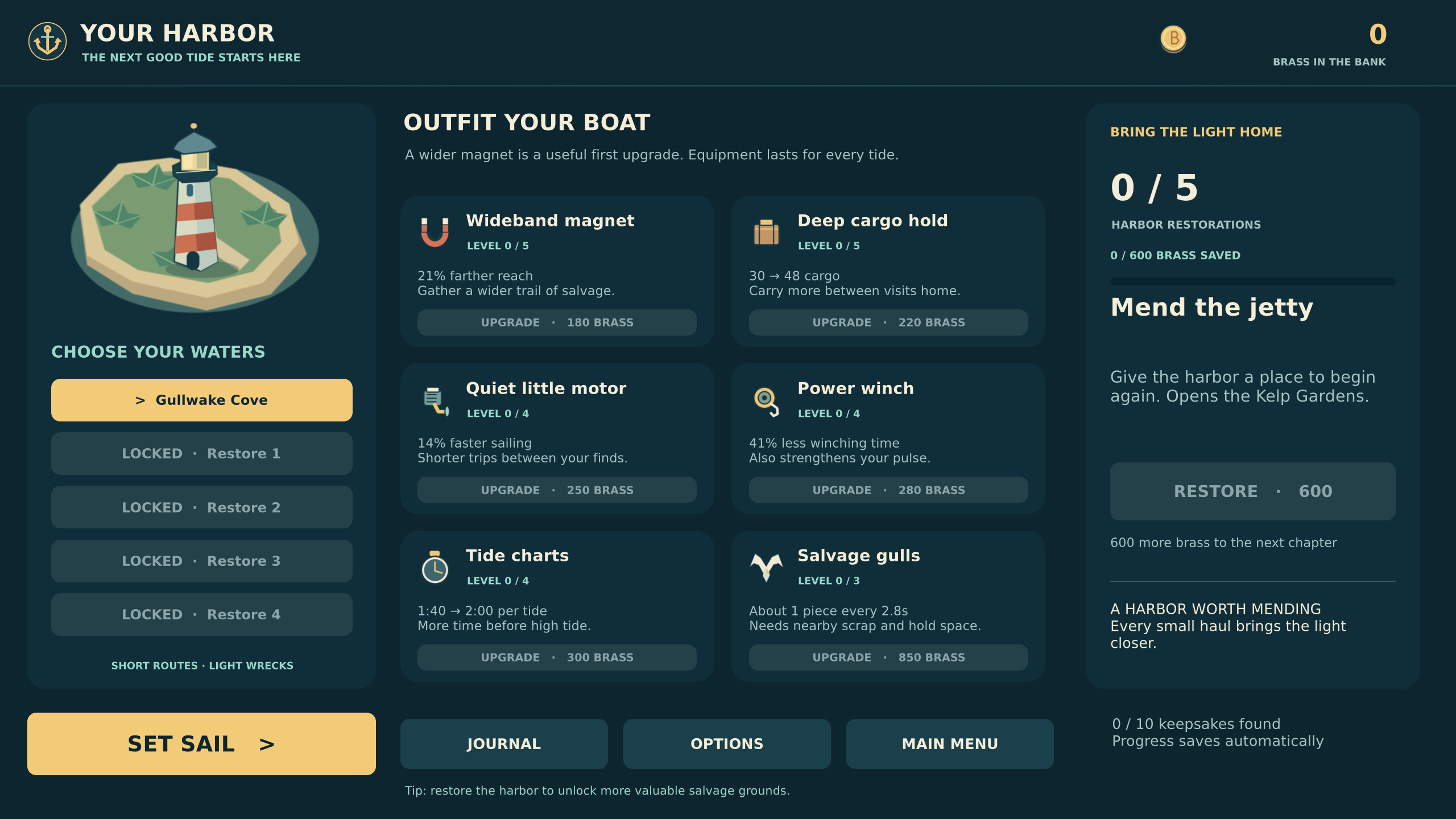 Brine and Brass screenshot 1