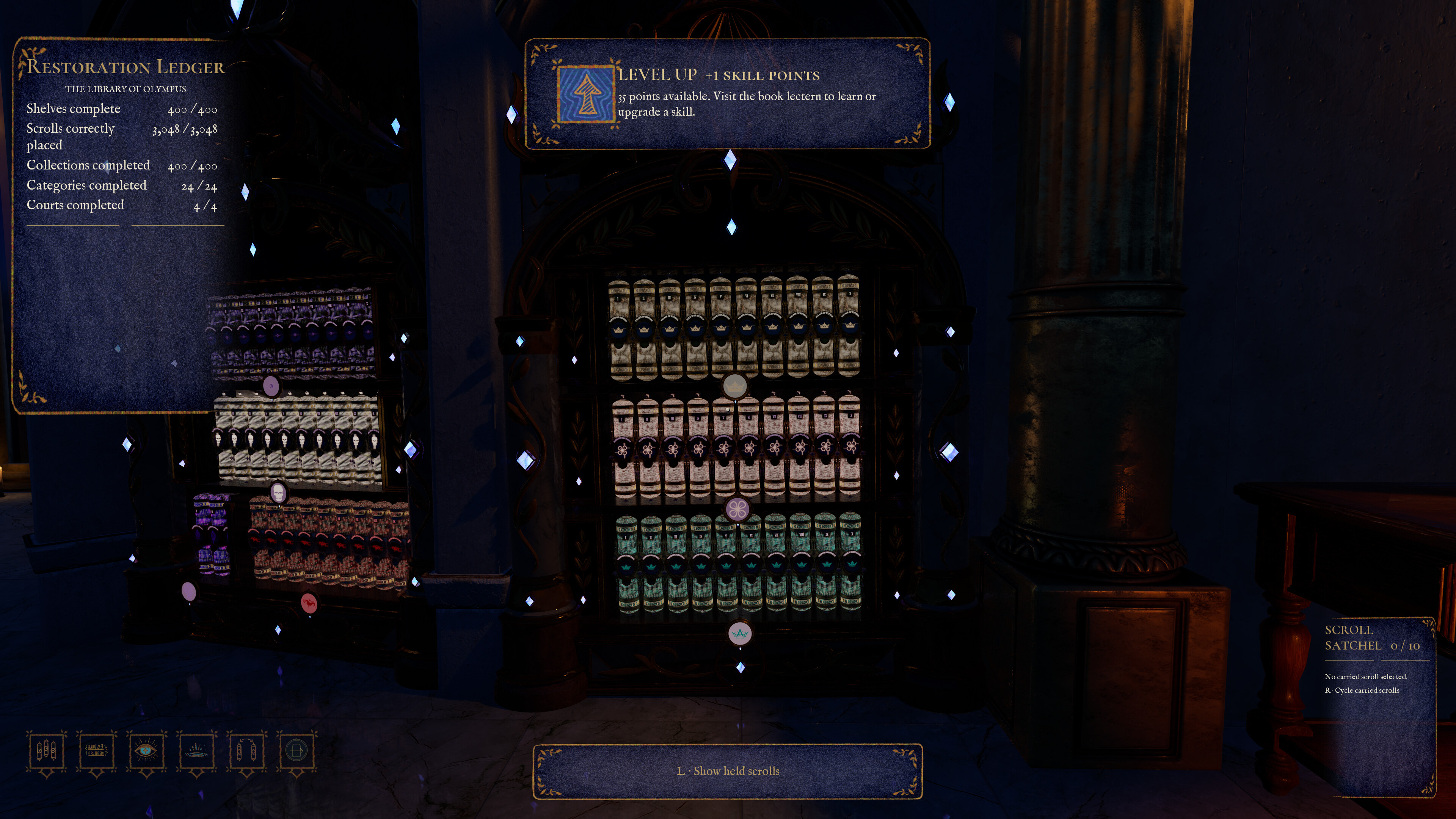 SCROLLS: Tidy up the Library of Olympus! screenshot 2