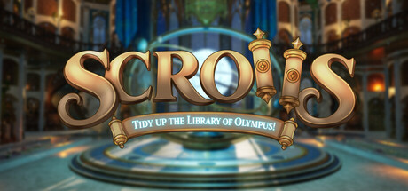 Cover art from SCROLLS: Tidy up the Library of Olympus!